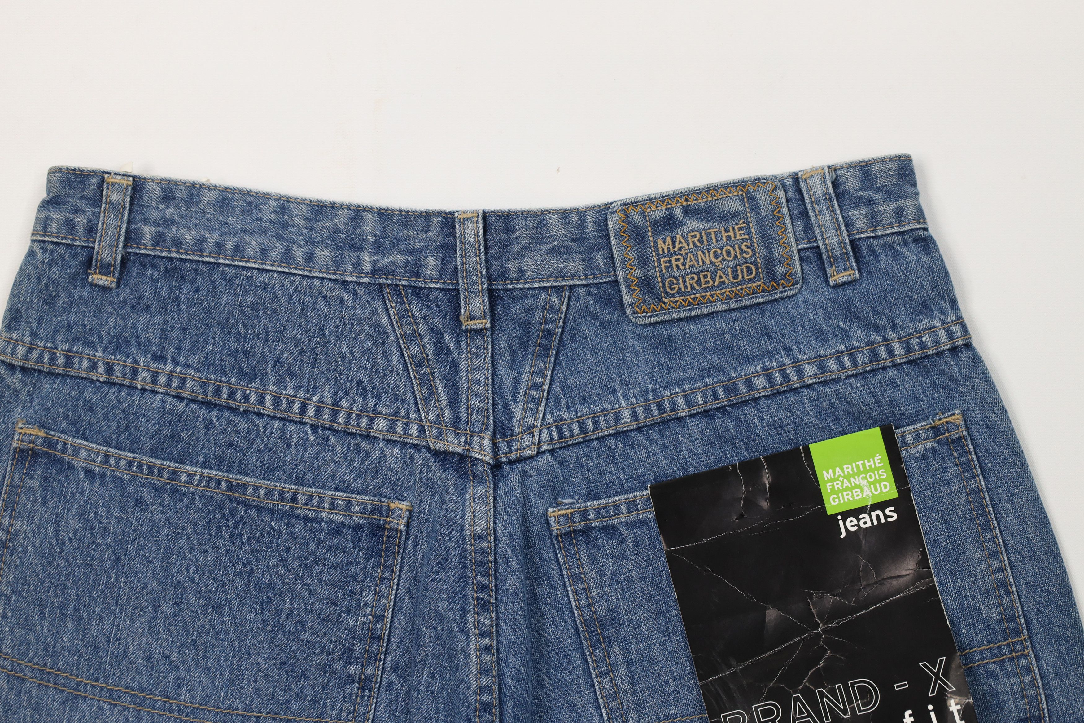 Marithe + Francois Girbaud Deadstock Vintage 90s Marithe Francois Girbaud Denim Shorts Size US 32 / EU 48 - 9 Thumbnail