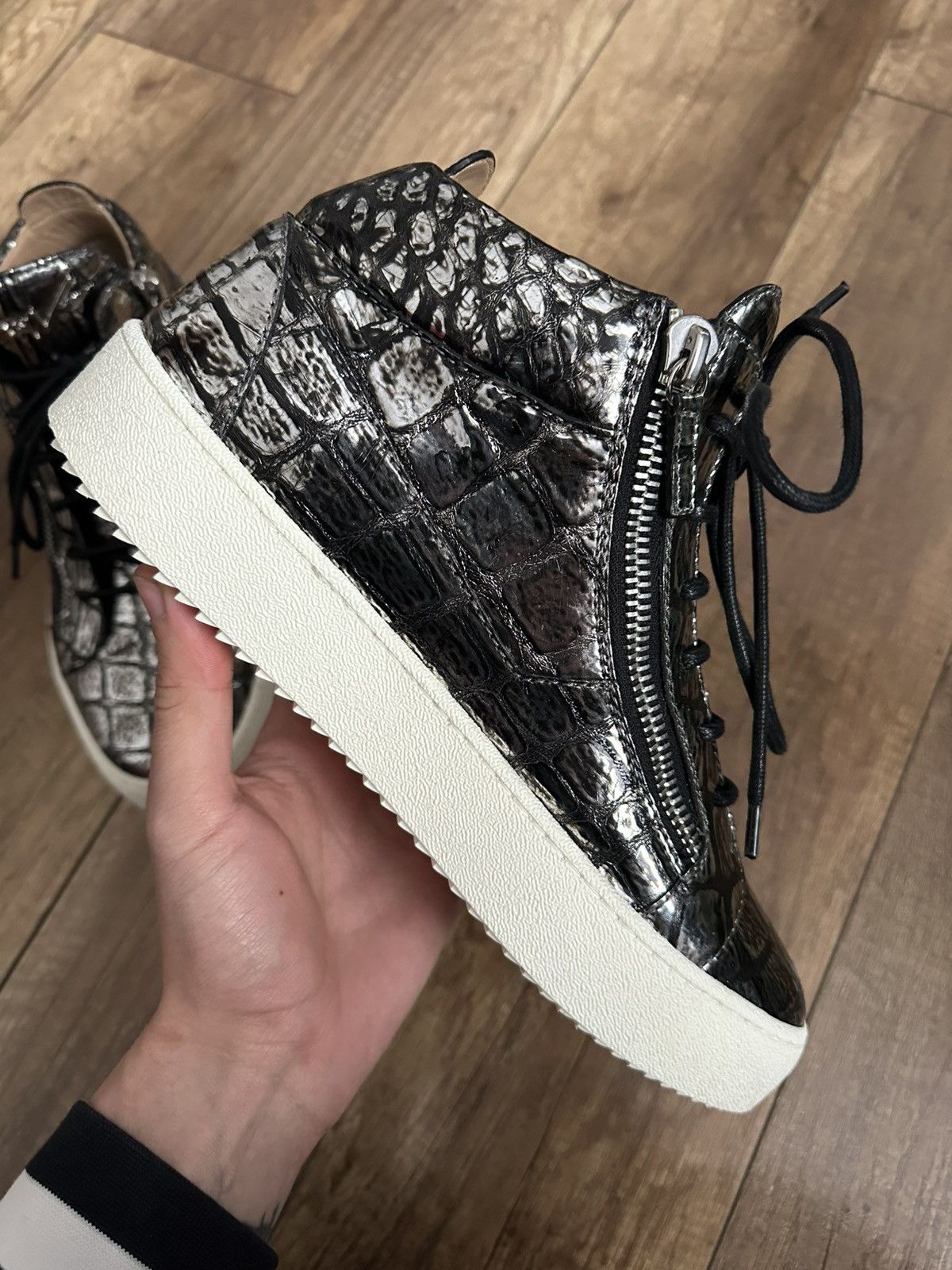 Giuseppe Zanotti Giuseppe Zanotti Kriss High Top Sneakers Shoes Size US 9 / EU 42 - 9 Thumbnail