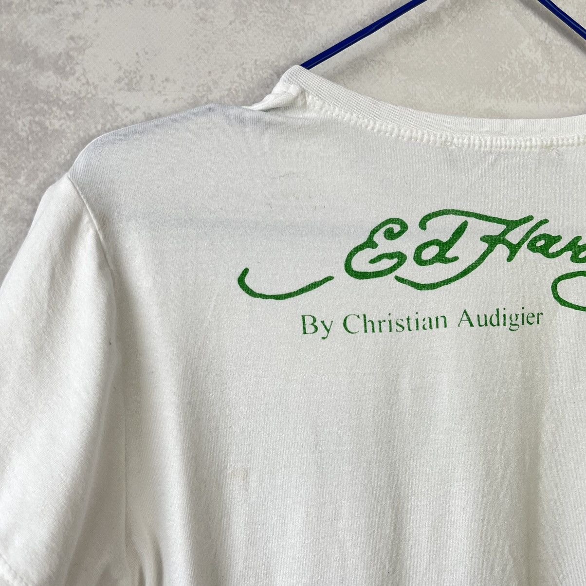Christian Audigier × Ed Hardy × Vintage Ed Hardy big logo Swarovski Tee shirt 90s Size M / US 6-8 / IT 42-44 - 8 Thumbnail