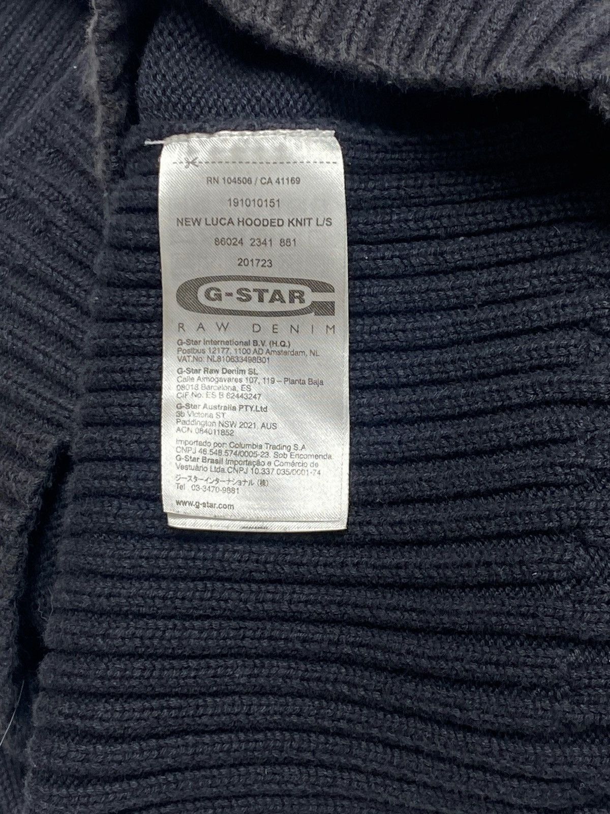 G-Star Vintage G STAR Crazy Unique Hooded Face Mask Knit Sweater Size US XS / EU 42 / 0 - 8 Thumbnail