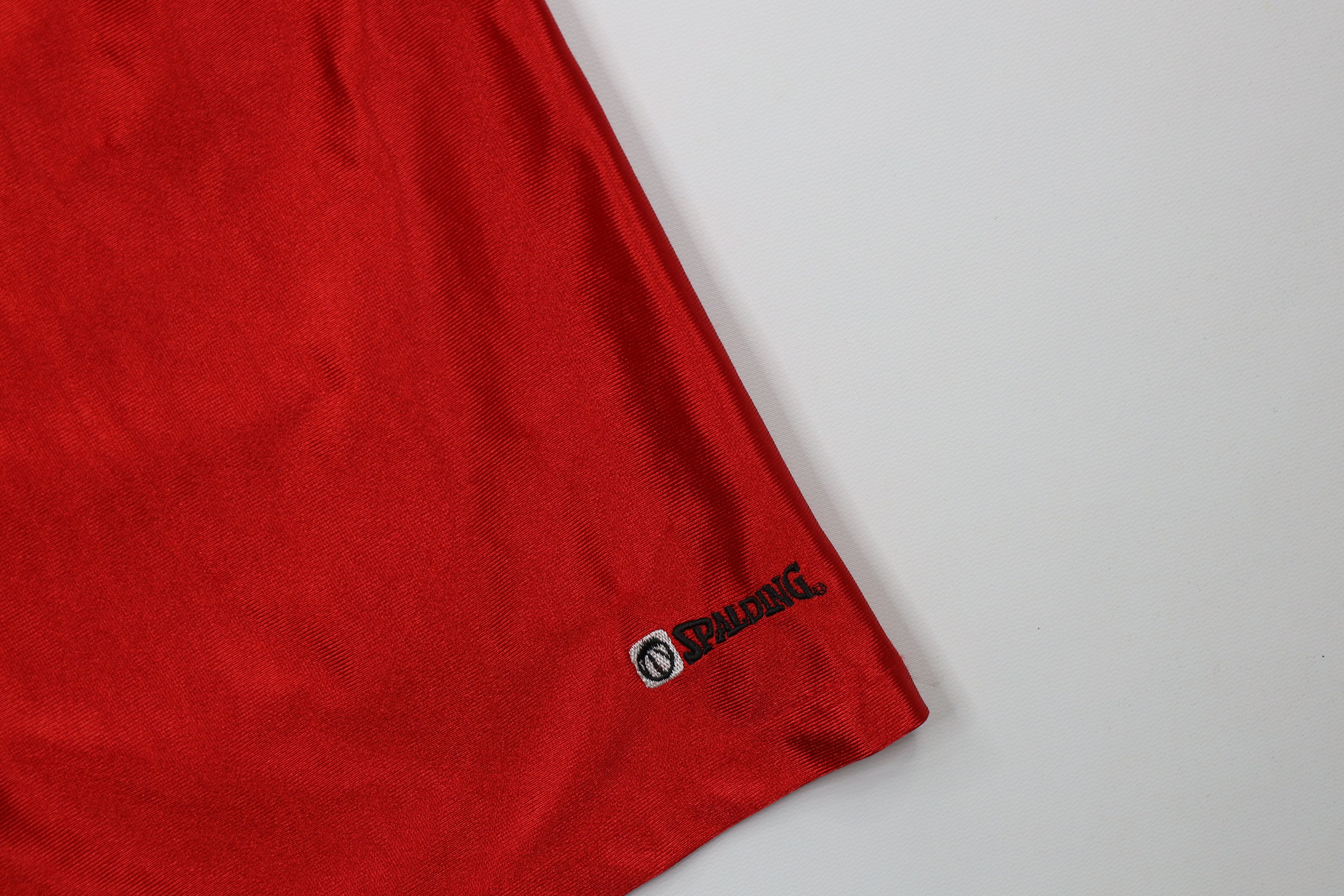 Spalding Vintage 90s Spalding Basketball Basketball Shorts Red Size US 38 / EU 54 - 5 Thumbnail
