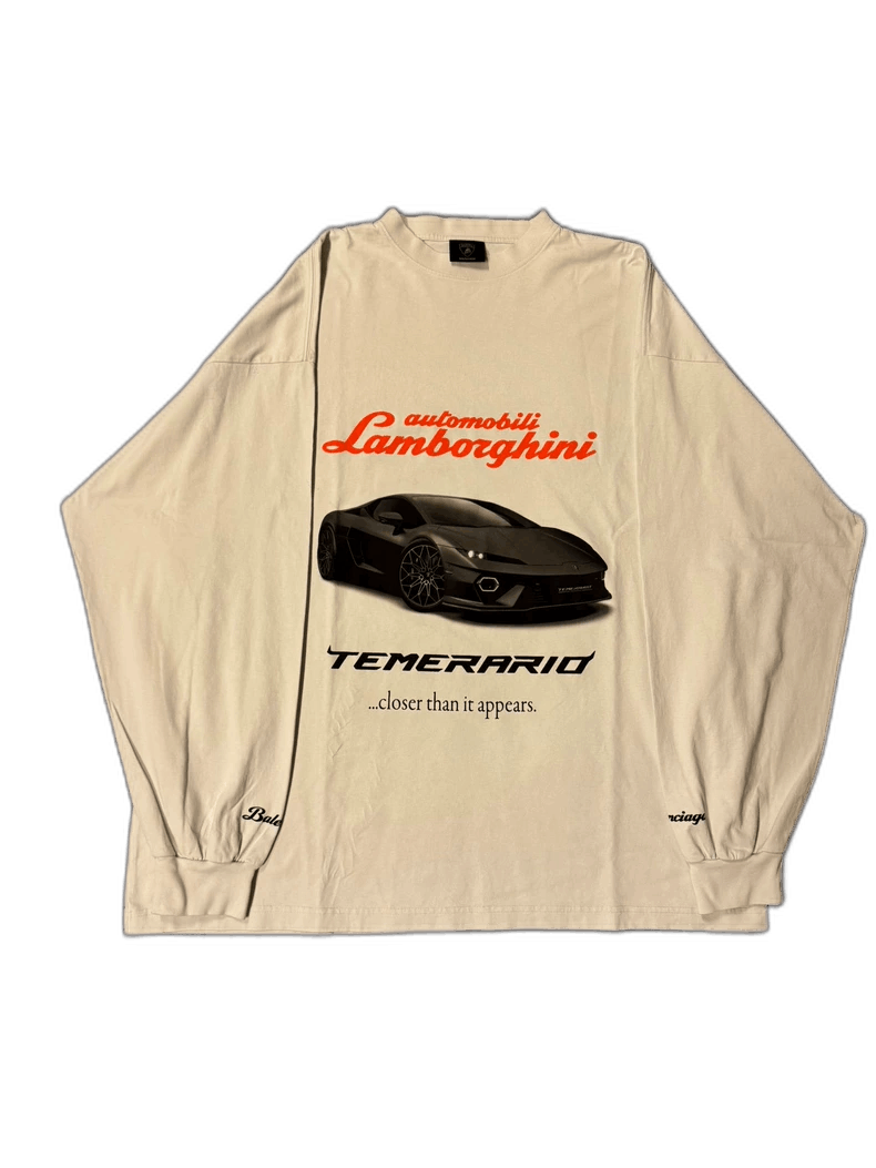 Balenciaga Balenciaga Lamborghini Long Sleeve TShirt-2505 Size US M / EU 48-50 / 2 - 1 Thumbnail