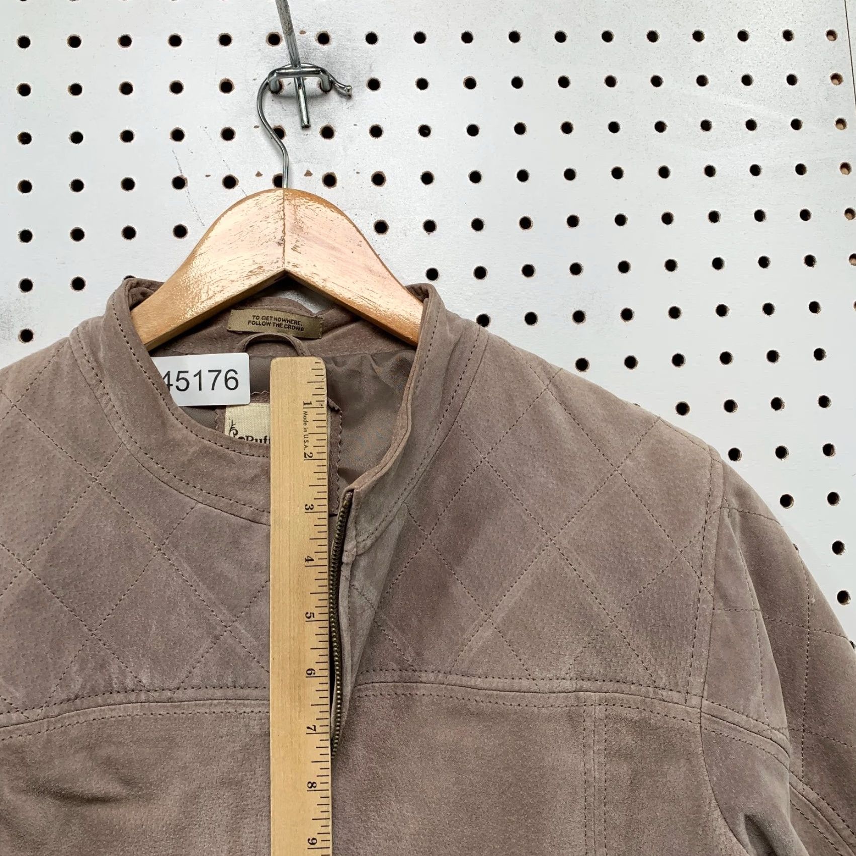 Vintage VINTAGE Ruff Hewn Leather Jacket Womens XL Brown Suede Well Worn Y2K Timeless Size XL / US 12-14 / IT 48-50 - 7 Thumbnail
