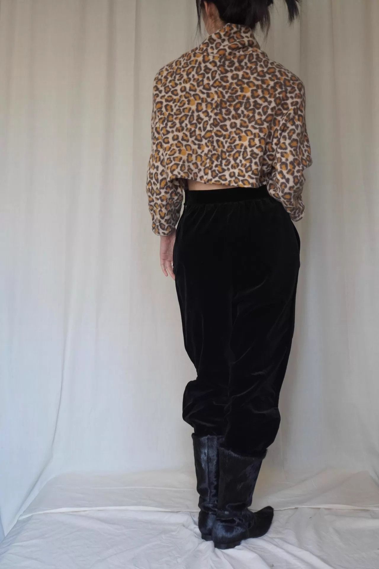 Junya Watanabe Junya Watanabe 2004 Shoulder-Baring Leopard Print Teddy Top Size S / US 4 / IT 40 - 5 Thumbnail