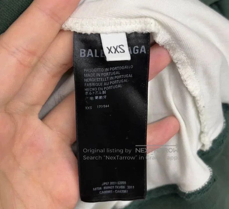 Balenciaga Balenciaga Distressed Logo Hoodie Sweatshirt. Size US XXS / EU 40 - 4 Thumbnail