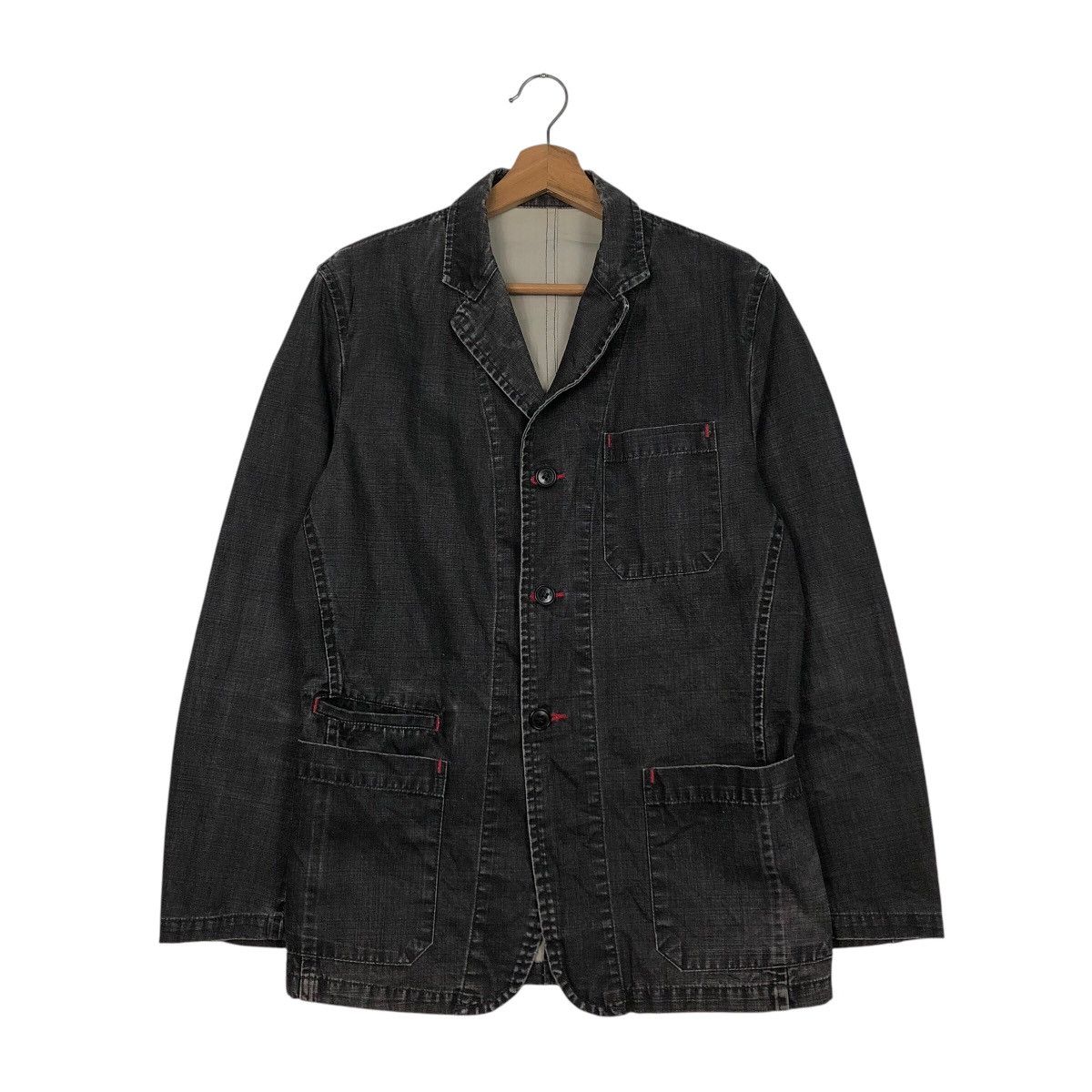 Japanese Brand × Vintage 📌Vintage Chore Work Jacket Men's Melrose Issey Miyake Size US M / EU 48-50 / 2 - 2 Thumbnail