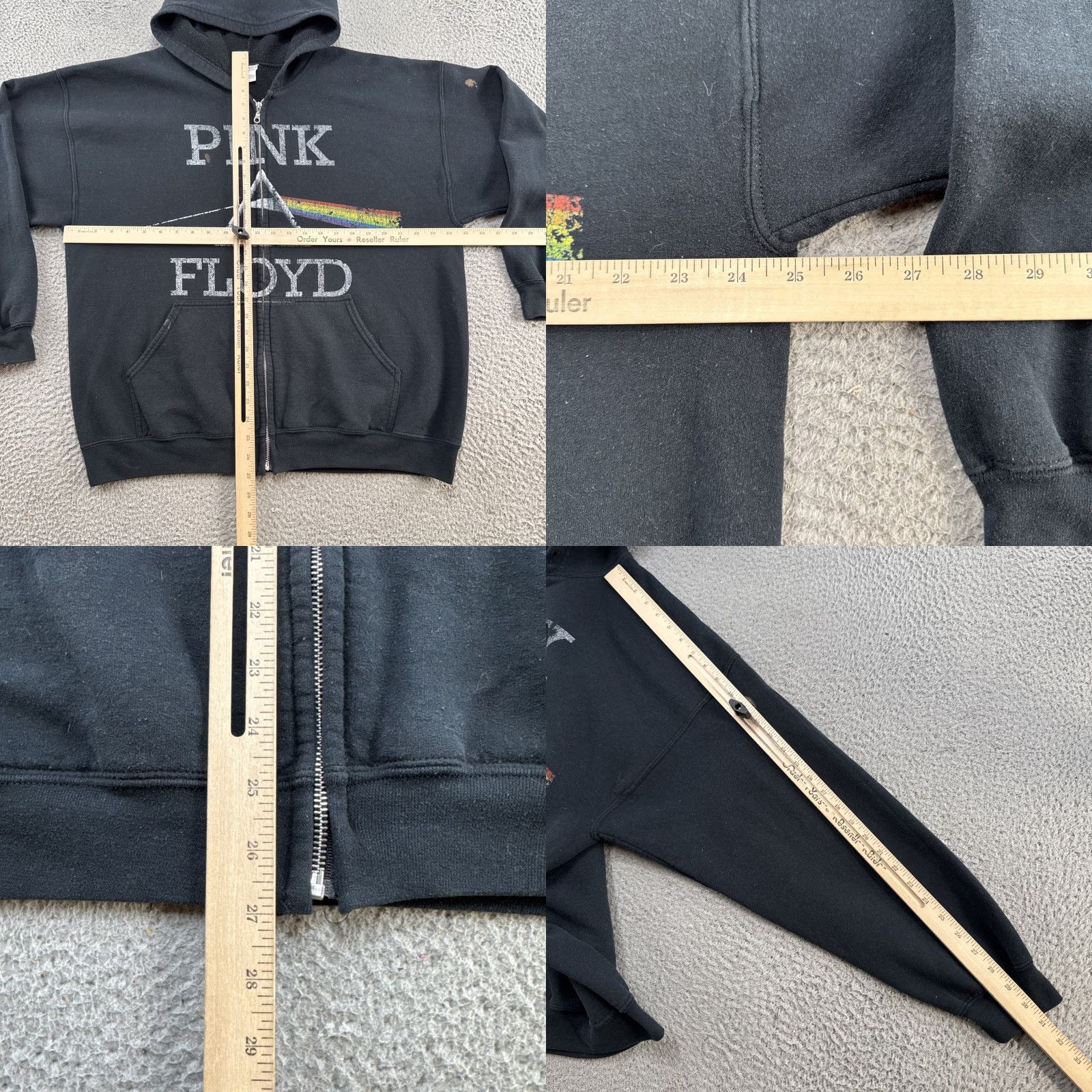 Vintage VINTAGE Pink Floyd Hoodie Full Zip Black 2000S XL Mens Shirt? Size US XL / EU 56 / 4 - 8 Thumbnail