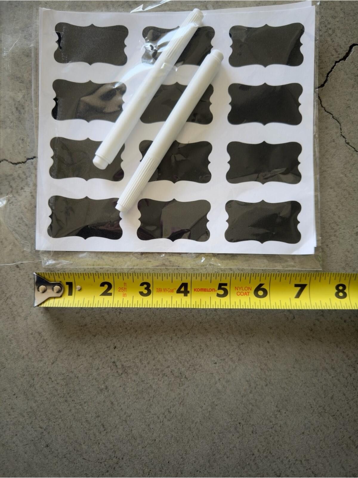 Other Chalkboard Label Stickers / 2 Sheets + 2 Markers / Organizer Size ONE SIZE - 5 Thumbnail