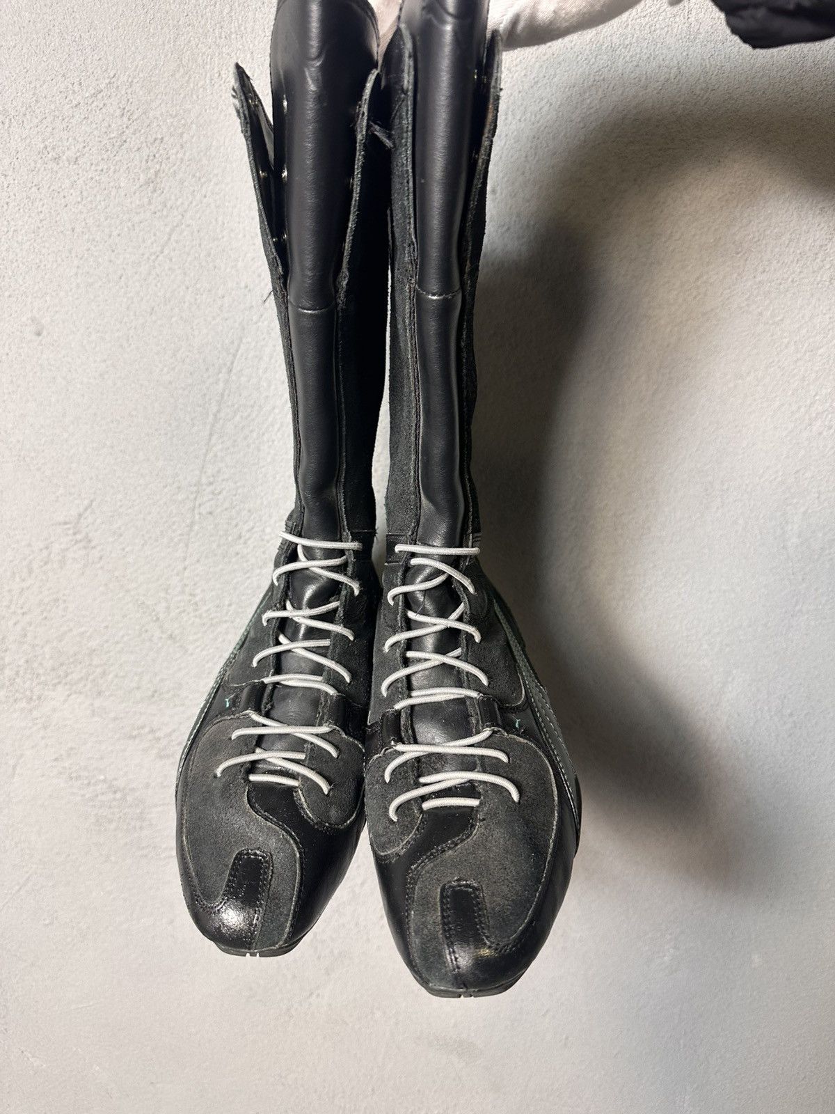 Puma Vintage Rare Puma London Trail Knee High Black Boots/Shoes Size US 8 / IT 38 - 2 Thumbnail