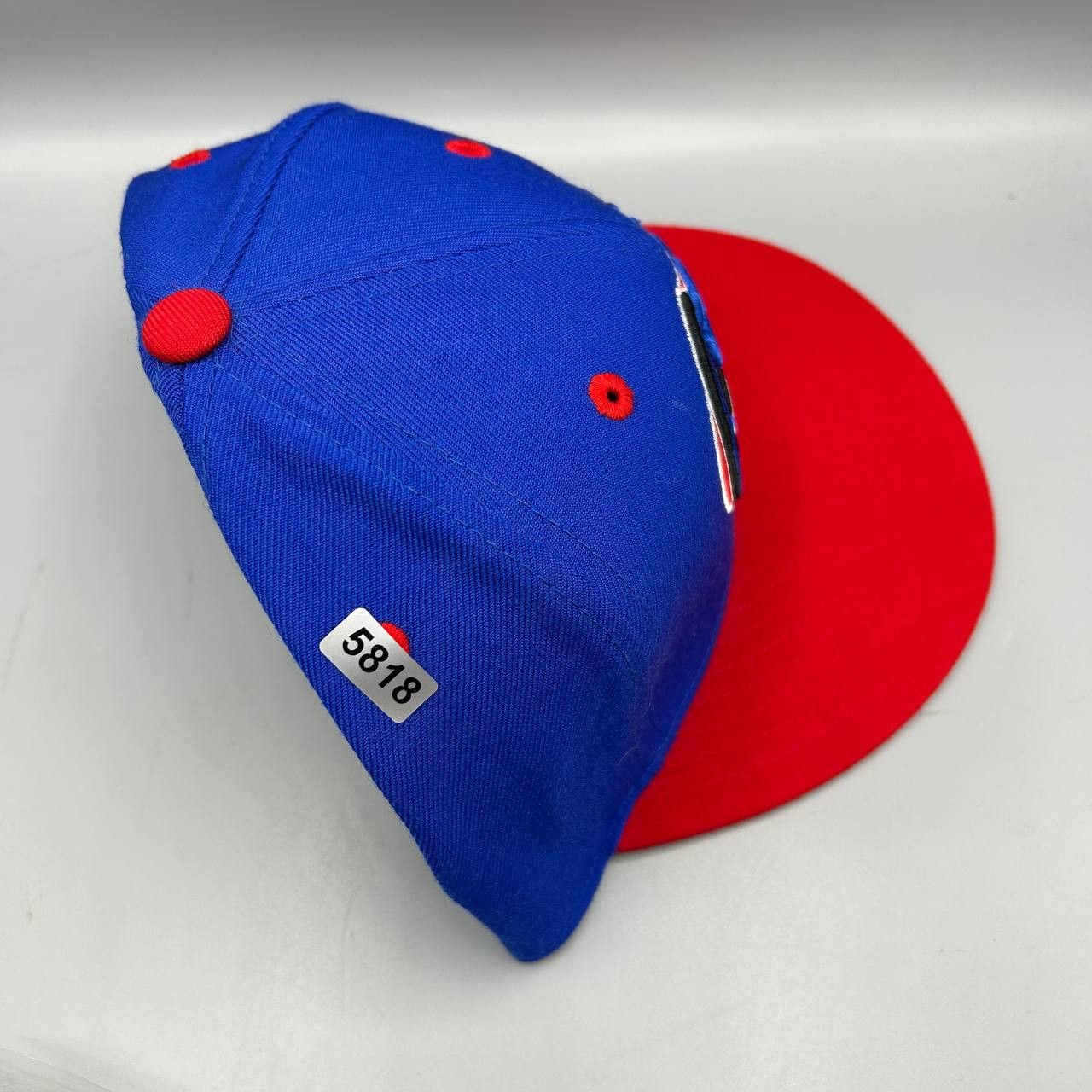 Mitchell & Ness Denver Nuggets Hat Men 7 1/4 Blue Red NBA Fitted Cap Wool Size ONE SIZE - 10 Thumbnail
