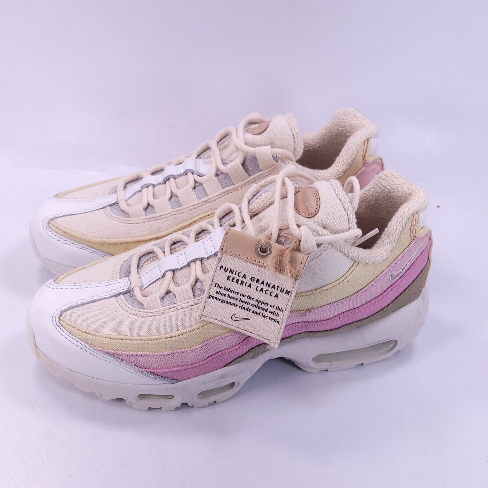 Nike Nike Air Max 95 QS Shoe Womens Size 8 CD7142-700 White Pink Size US 8 / IT 38 - 1 Thumbnail