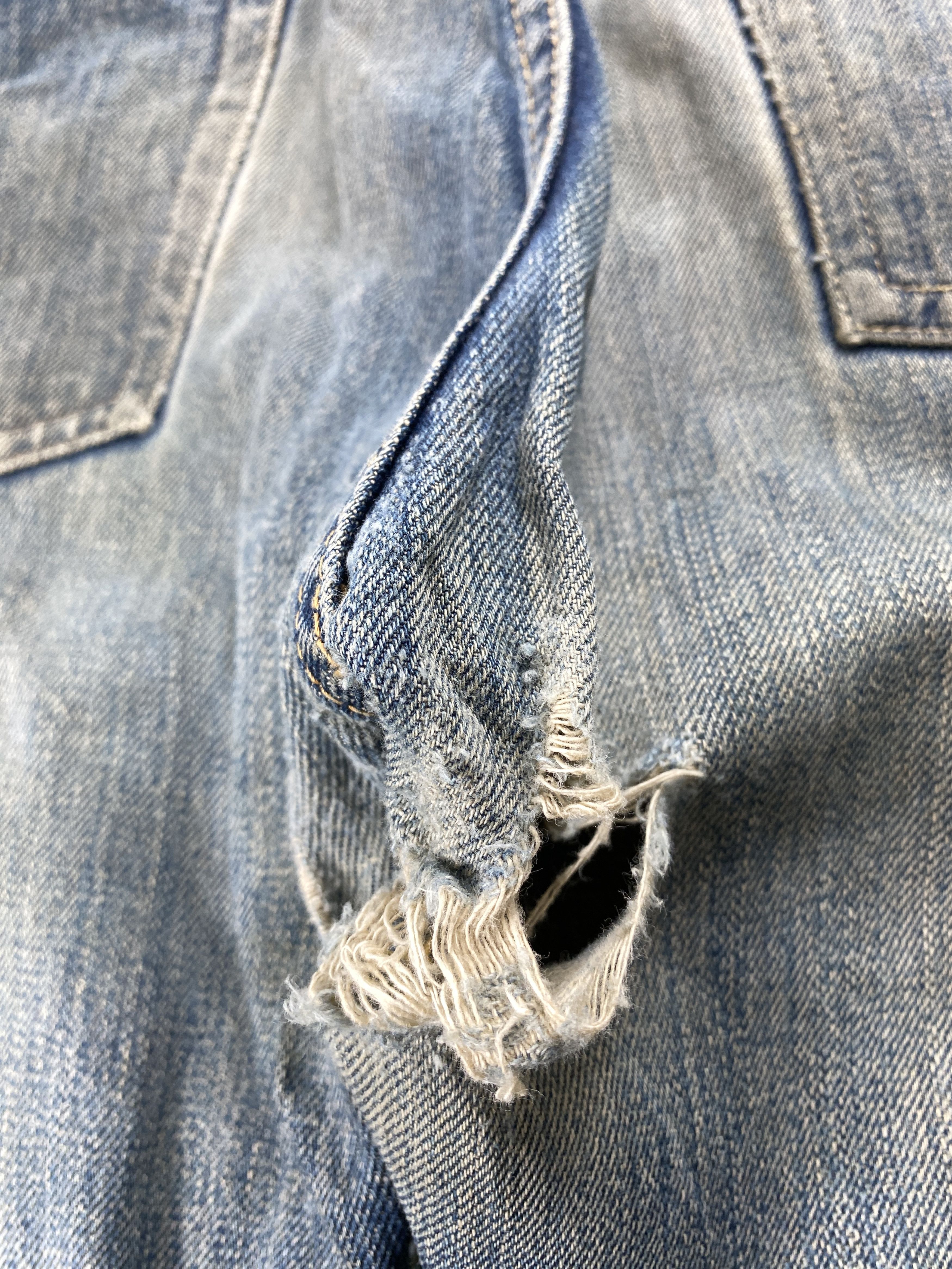 Japanese Brand 💢 Selvedge Joe Mccoy & Co Faded Distressed Jeans CP0084 Size US 32 / EU 48 - 12 Thumbnail