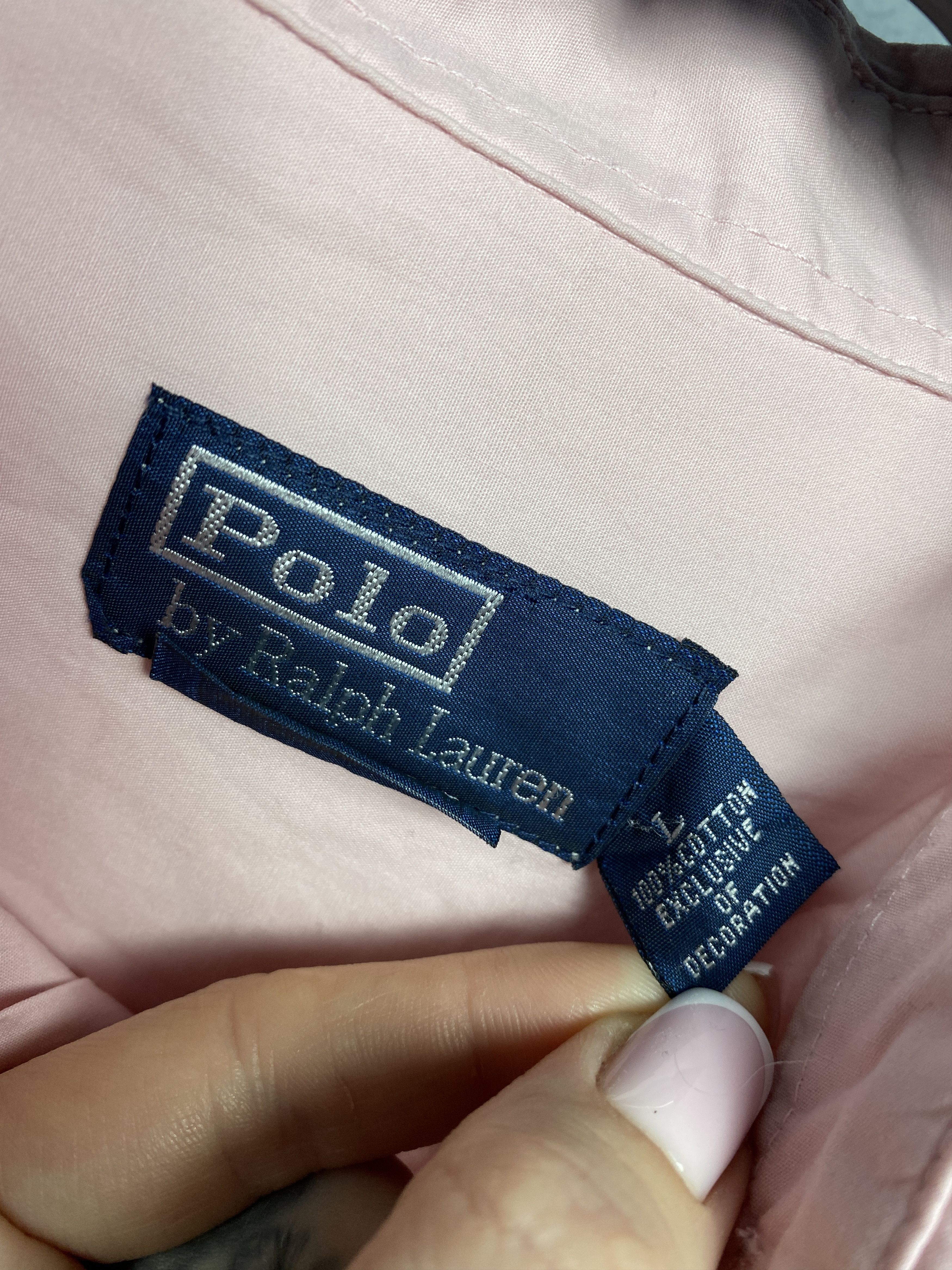 Polo Ralph Lauren Polo Ralph Lauren Vintage Mens Big Logo Shirt Size US L / EU 52-54 / 3 - 5 Thumbnail