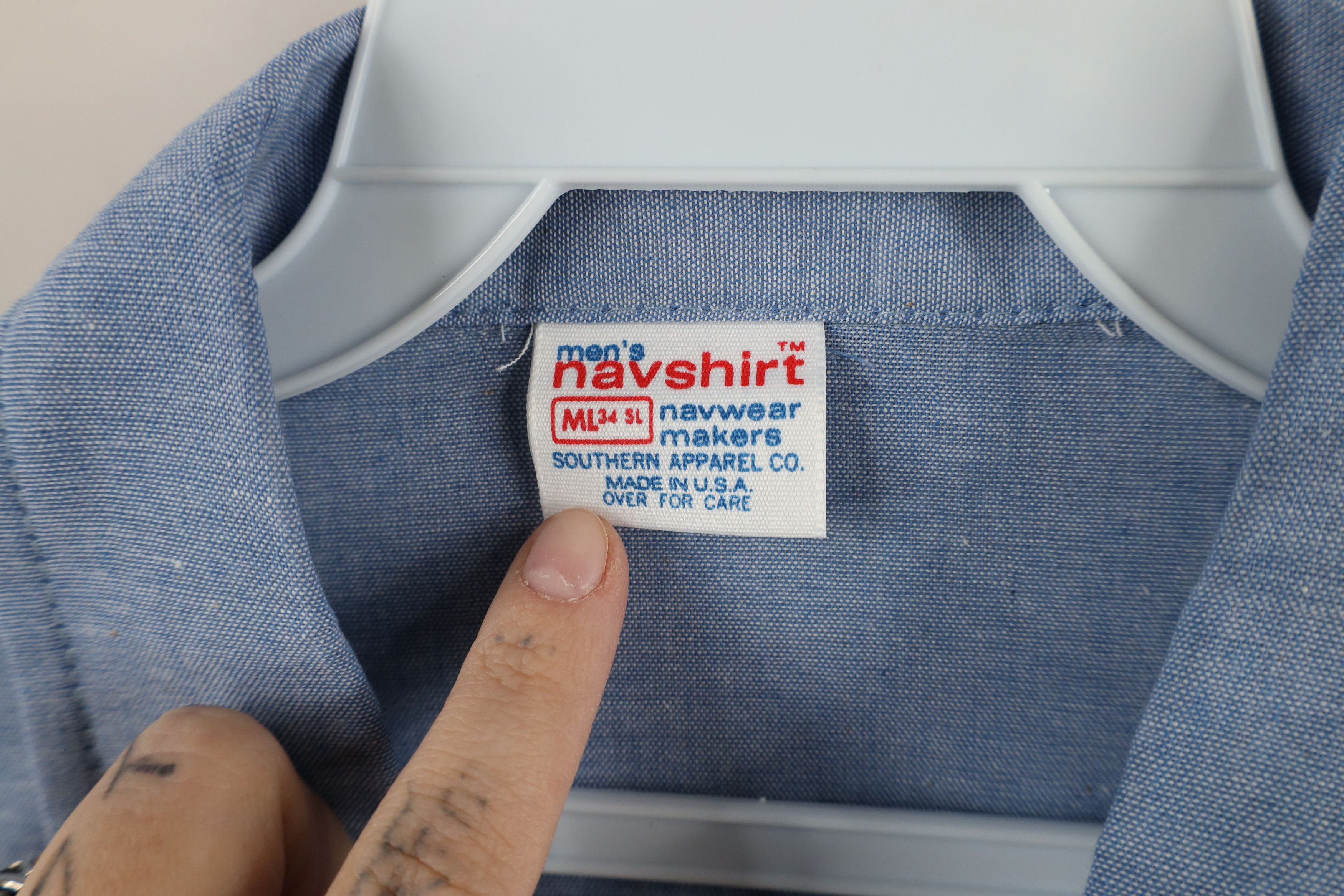 Vintage Deadstock Vintage 70s Streetwear Military Button Shirt USA Size US M / EU 48-50 / 2 - 4 Thumbnail