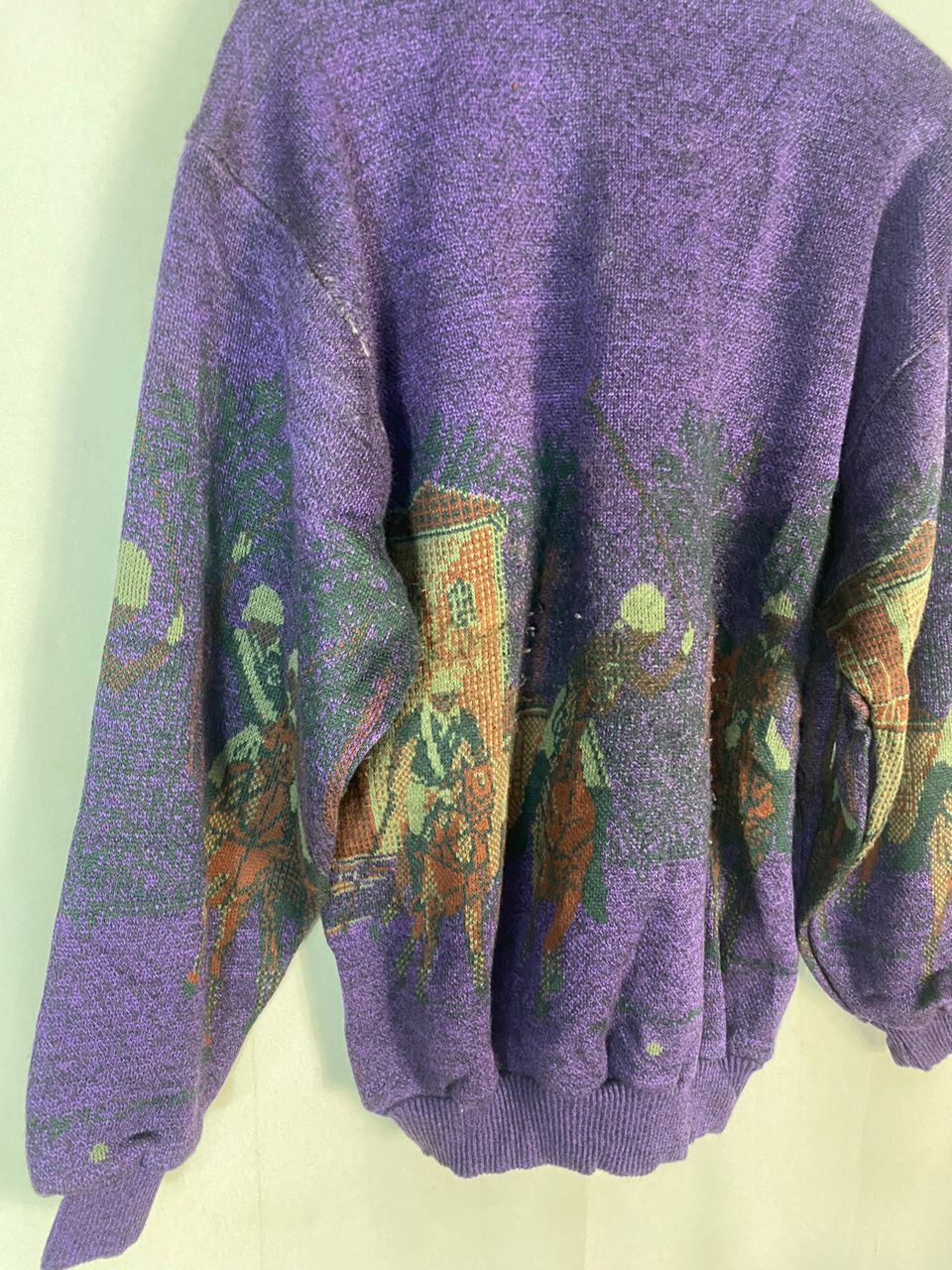 Designer × Japanese Brand × Vintage Vintage Marco malino fullprint wool sweatshirt Size US M / EU 48-50 / 2 - 12 Thumbnail