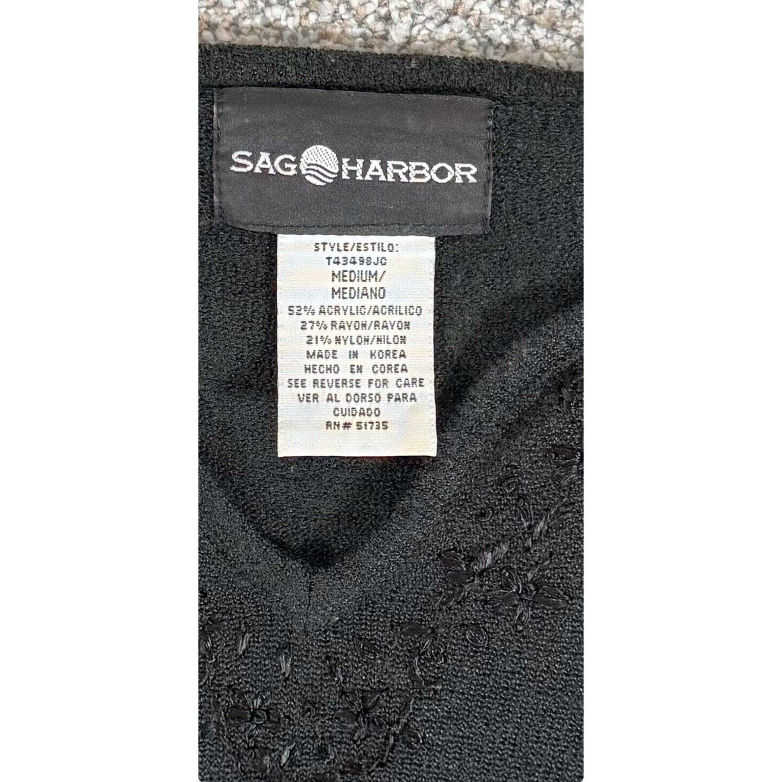 Other Vintage 90s Y2K Sweater Womens Medium Embroidered Goth Size M / US 6-8 / IT 42-44 - 6 Thumbnail