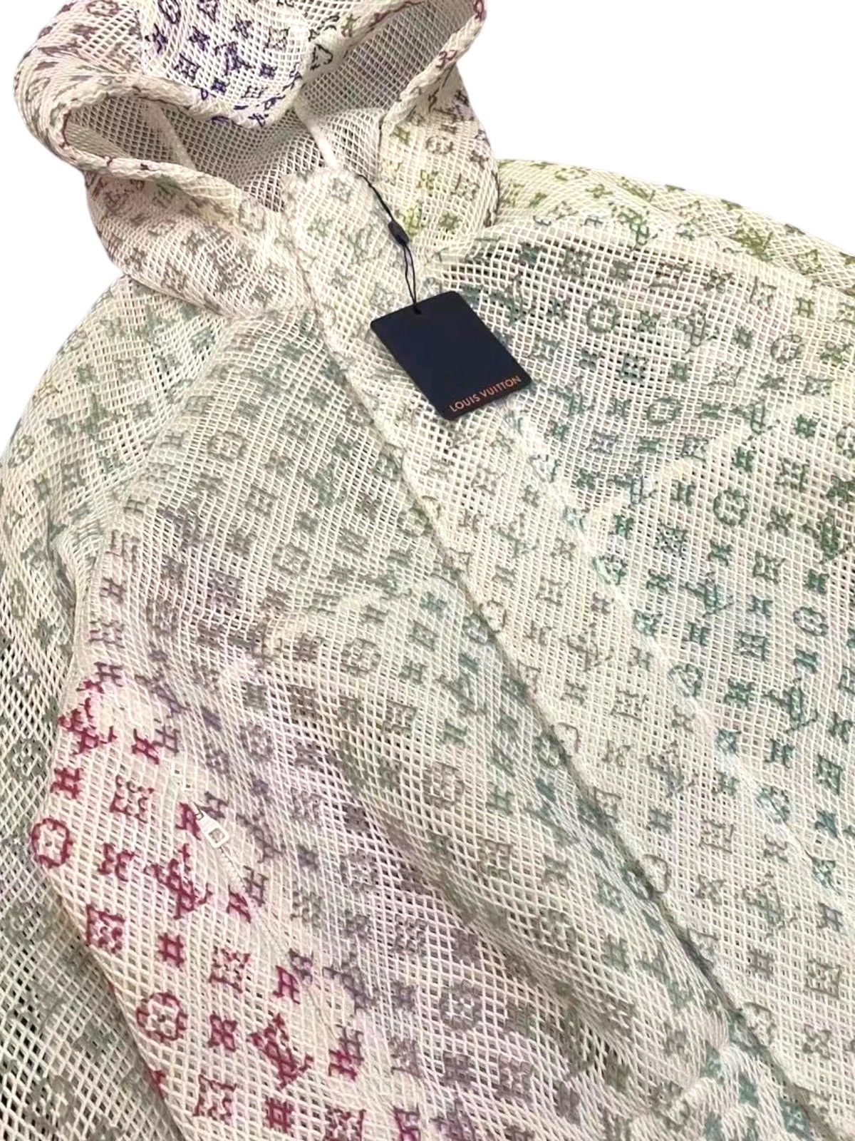 Louis Vuitton Louis Vuitton 46 Gradient White Monogram Mesh Jacket Hoodie Size US S / EU 44-46 / 1 - 3 Thumbnail