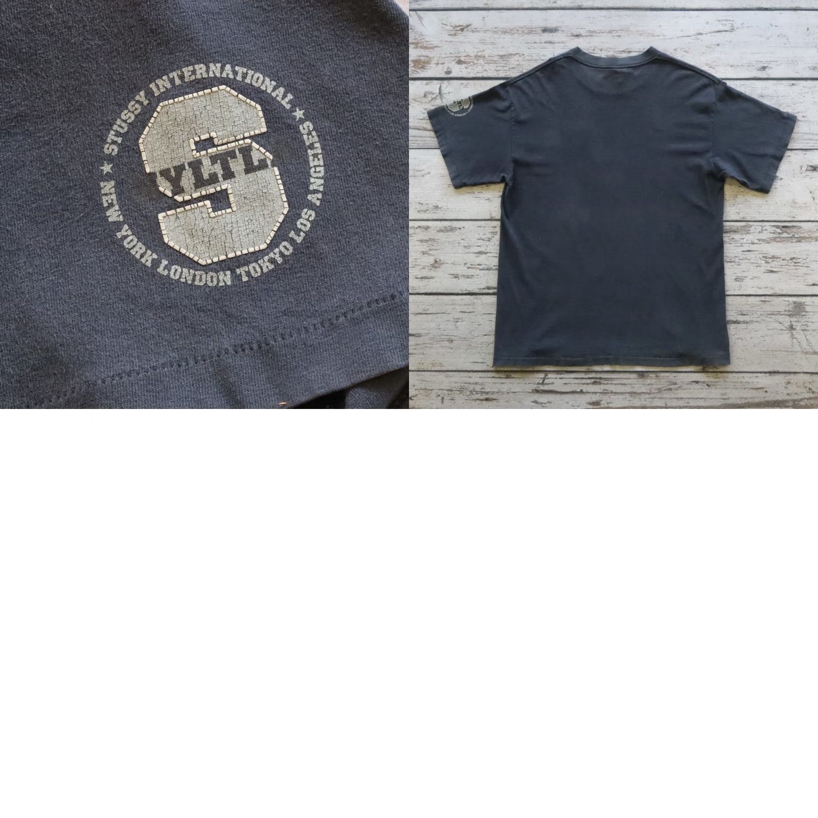 Vintage VINTAGE Stussy Shirt Mens 90s NYLTLA Tee Size L Black Vintage Stussy NYLTLA Tee Shirt Mens L Black 90s Size US L / EU 52-54 / 3 - 9 Thumbnail