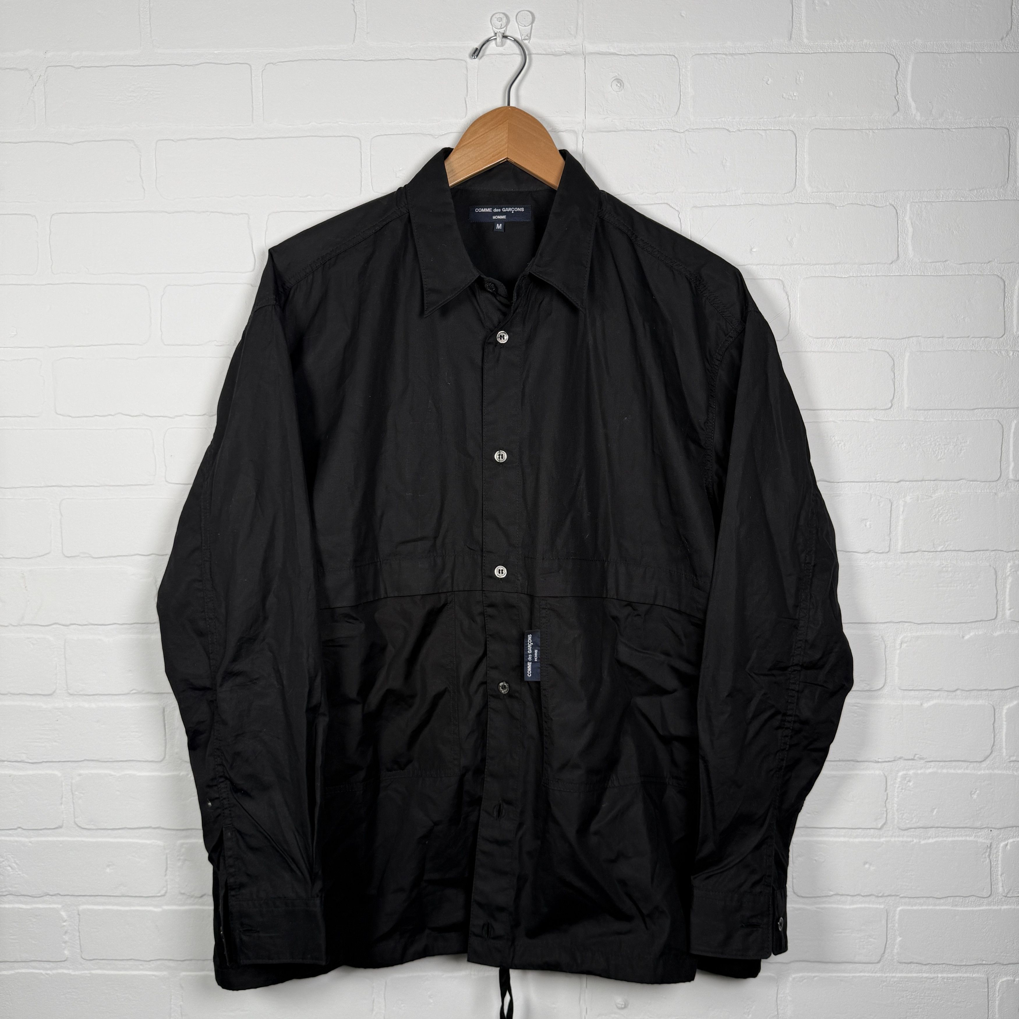 【COMME des GARÇONS HOMME】Rayon shirt 90s Comme des Garcons CDG SHIRT 00's Rayon Patchwork Contrast Stitch