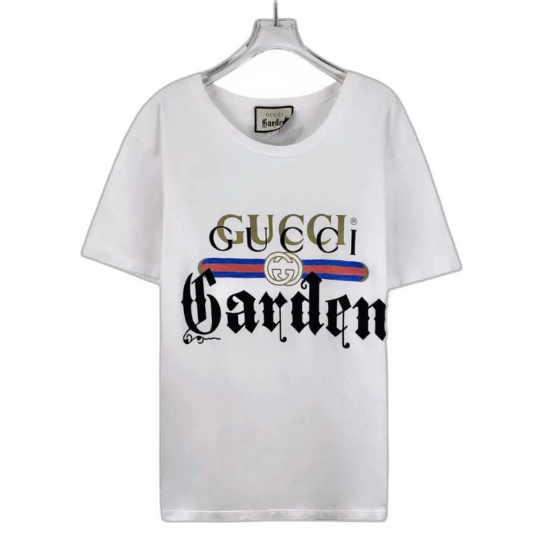 Gucci Gucci White Logo Print Cotton TShirt-2505 Size US S / EU 44-46 / 1 - 1 Thumbnail