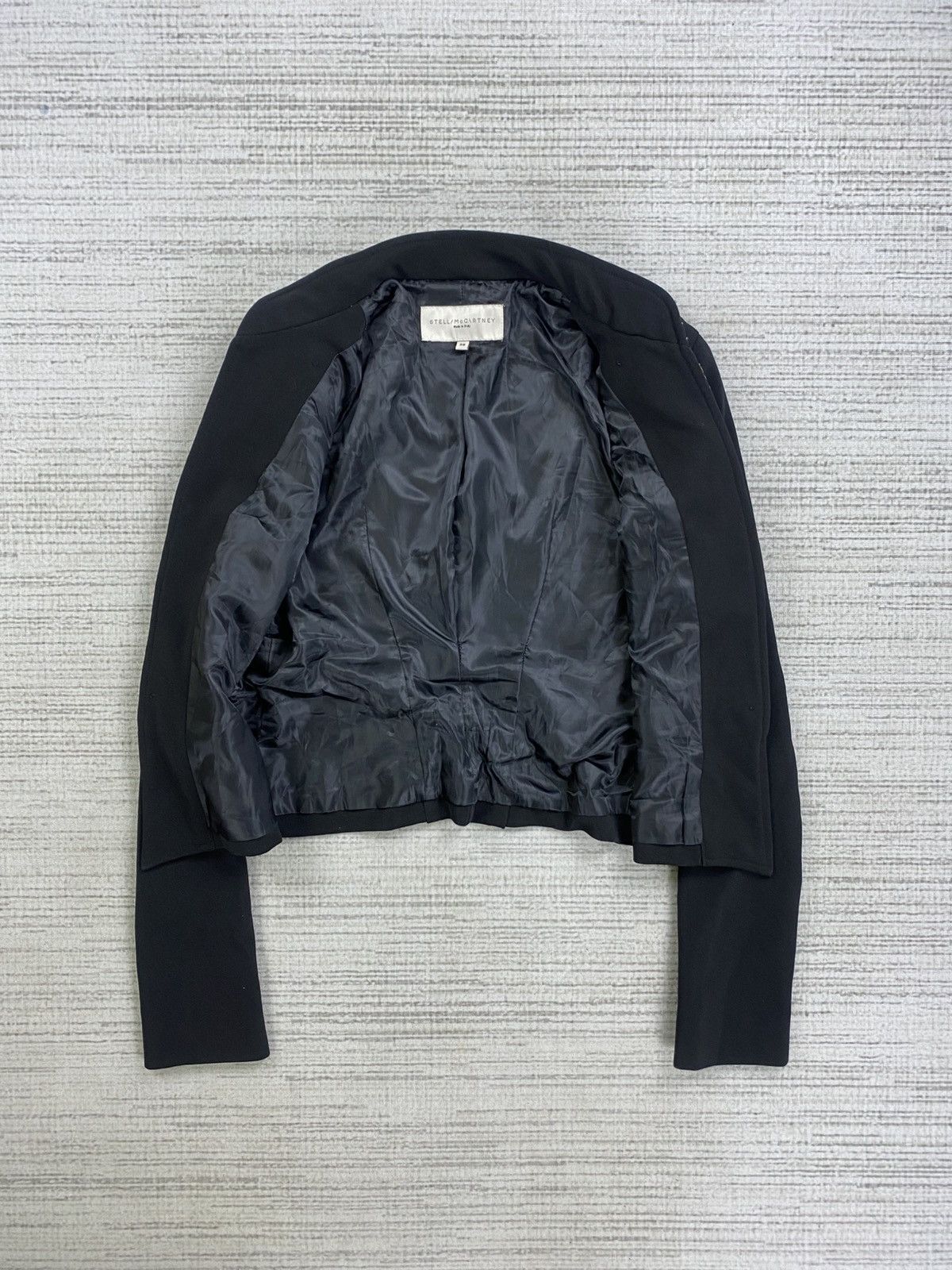 Stella McCartney × Vintage Vtg Stella Mccartney Rare Bolero Style Cropped Silk Blazer Size S / US 4 / IT 40 - 7 Thumbnail