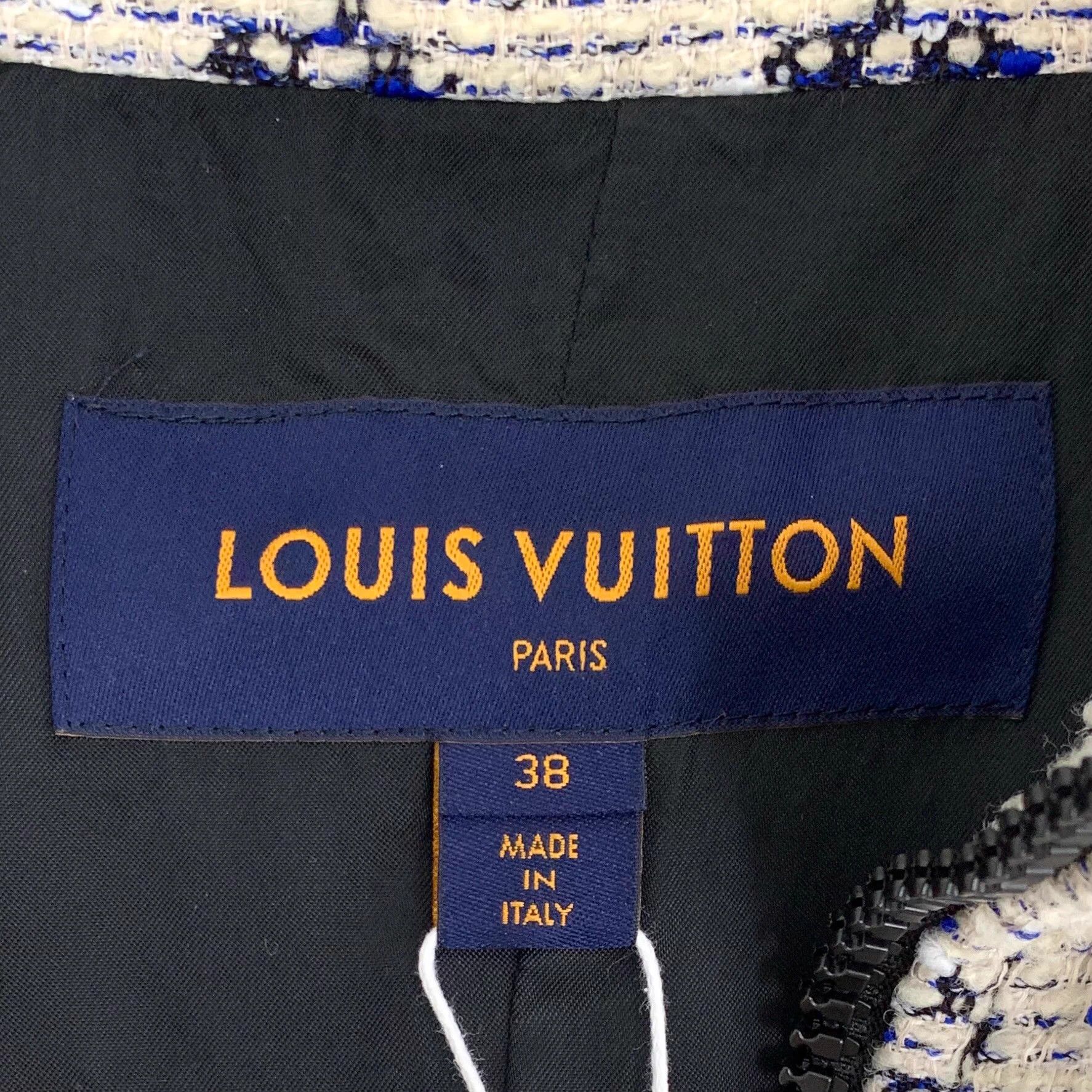 Louis Vuitton LW0169 Louis Vuitton color-blocked logo l tweed jacket Size S / US 4 / IT 40 - 5 Thumbnail