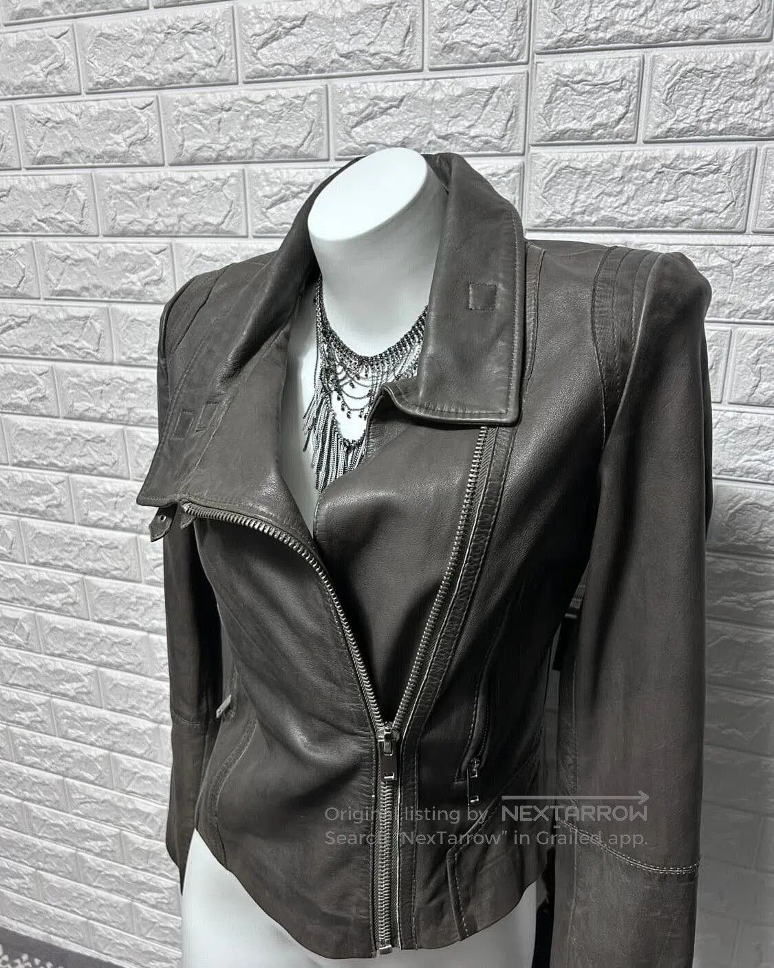 Vintage Vintage Houston Leather Jacket. Size US S / EU 44-46 / 1 - 2 Thumbnail