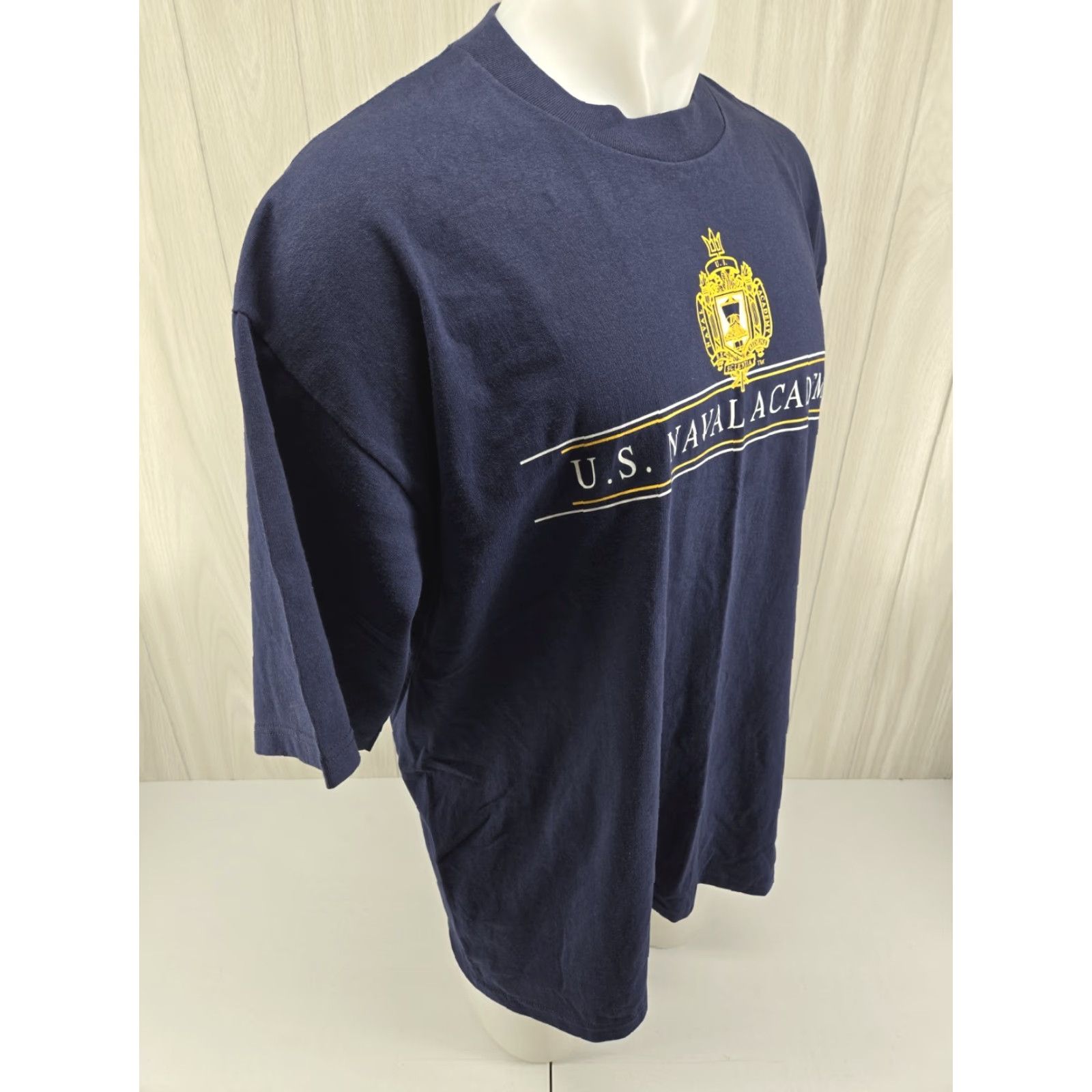 Jansport VINTAGE Jansport US Naval Academy Shirt Mens XL Blue Graphic Spellout 90s Size US XL / EU 56 / 4 - 7 Thumbnail