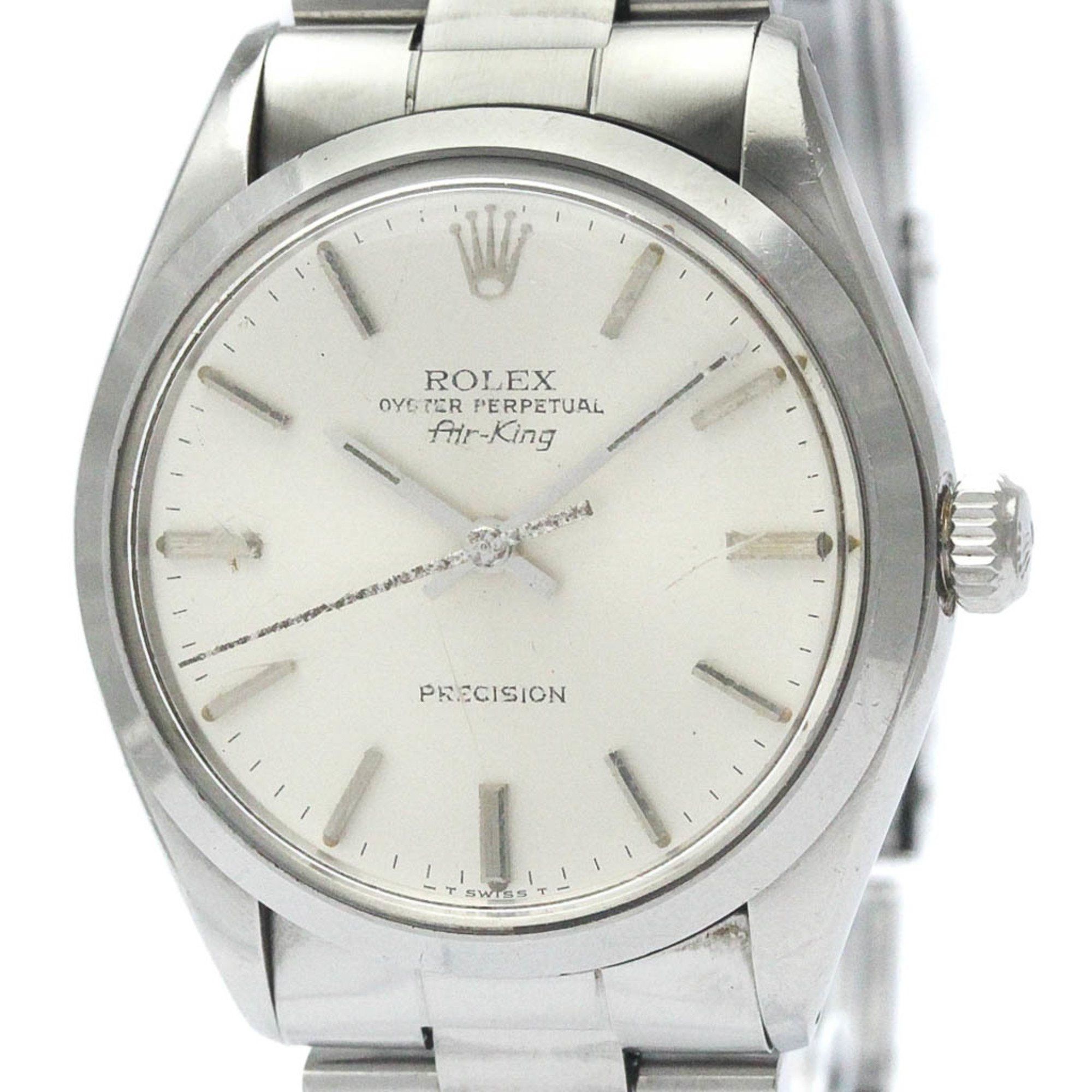image of Vintage Rolex Air King 5500 Stainless Steel Automatic Mens Watch Bf561268 in Silver, Women's
