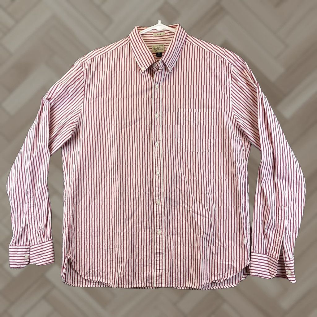 J.Crew J.CREW Men’s Button-Up Shirt XL Cotton Casual Slim Fit Multicolor 2010s Preppy Size US XL / EU 56 / 4 - 1 Thumbnail