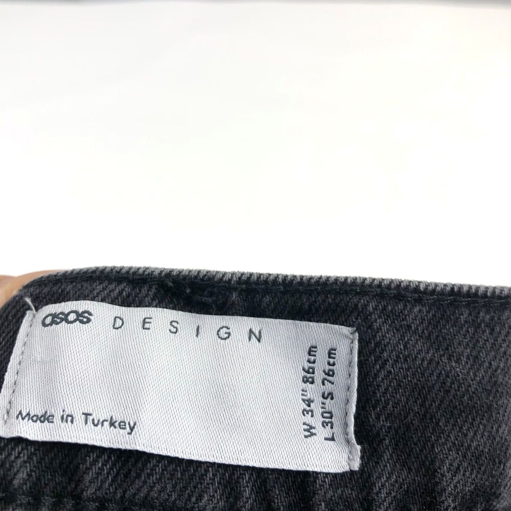 Asos ASOS Design Women's High Rise Relaxed Dad Boyfriend Black 34 x 30 NEW Jeans Size ONE SIZE - 7 Thumbnail