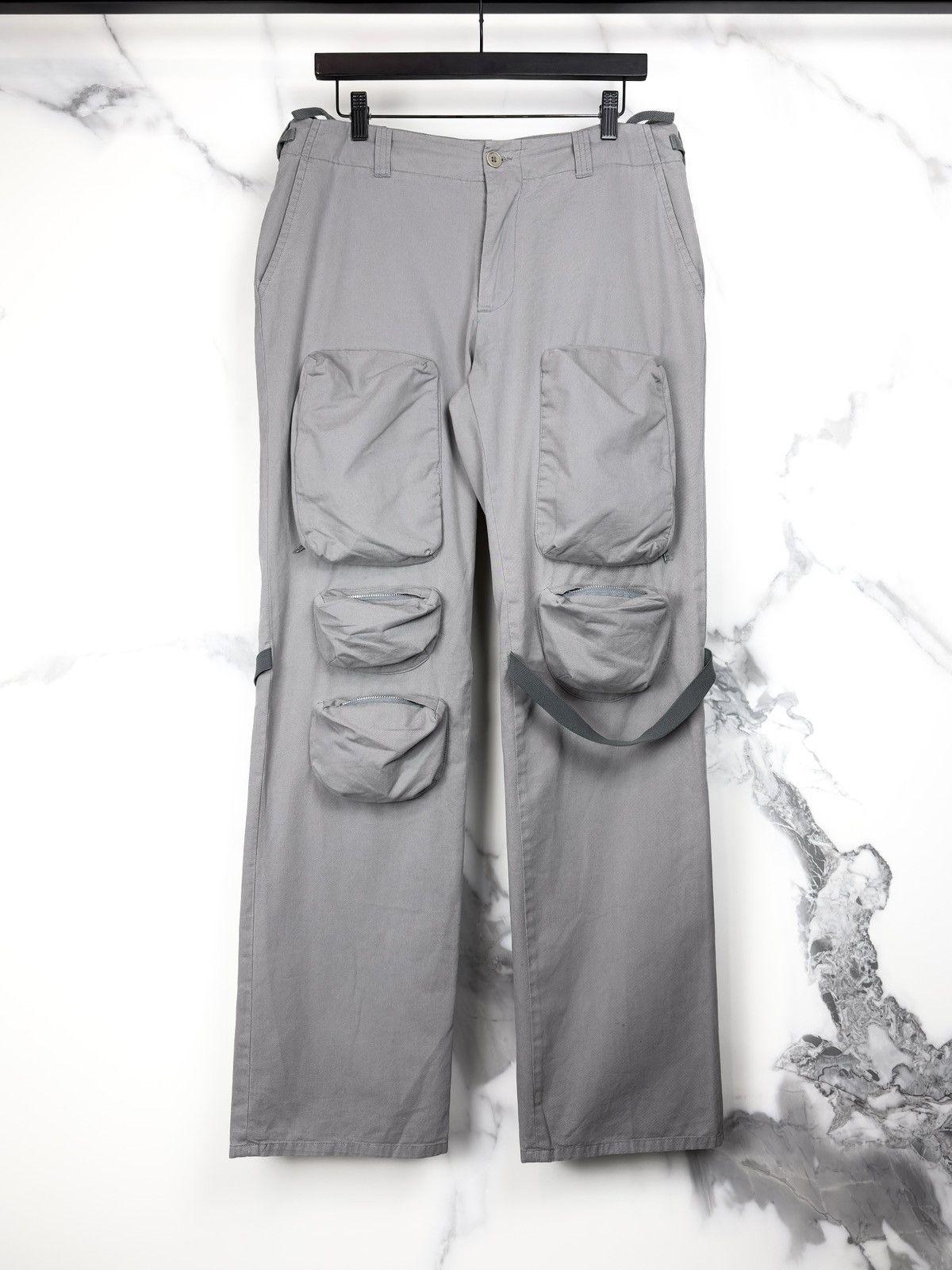 Helmut Lang AW99 Helmut Lang Vintage 3D Pocket Astro Bondage Cargo Pants Size US 32 / EU 48 - 1 Thumbnail
