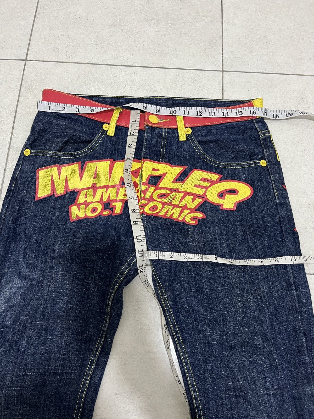 Hysteric Glamour Vintage MARPLEQ Jeans Rare Size US 33 - 11 Thumbnail