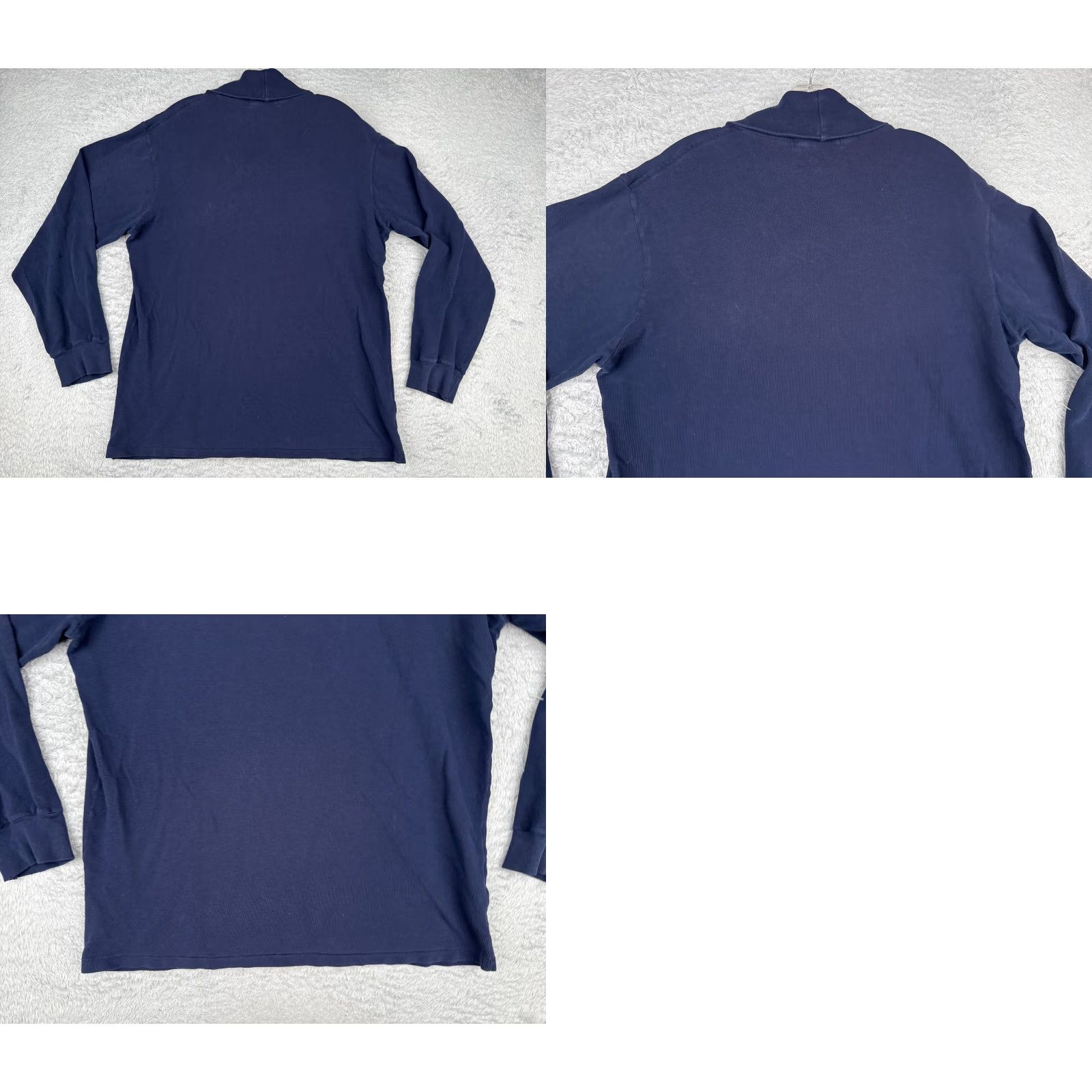 Ralph Lauren VINTAGE Ralph Lauren Polo Shirt Men M Blue Turtle Neck Knit Cotton USA Logo Embroidered Size US M / EU 48-50 / 2 - 9 Thumbnail