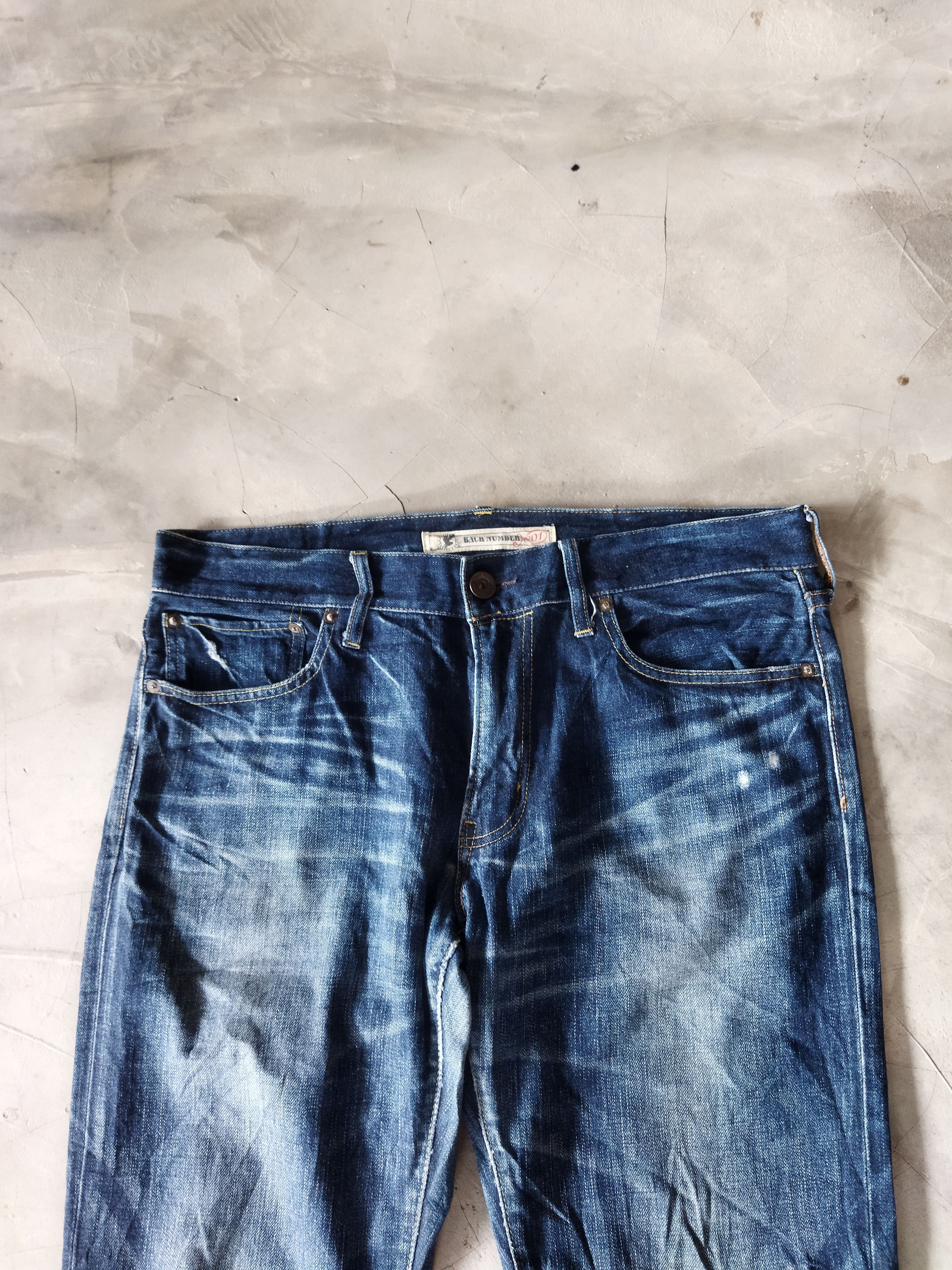 Vintage VINTAGE BACK NUMBER DISTRESSED BLUE JEANS PANTS Size US 36 / EU 52 - 2 Thumbnail