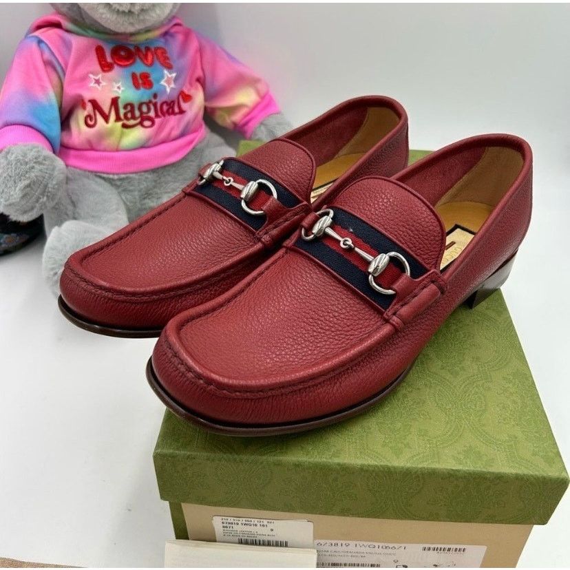 Gucci Men's Gucci horse bit web striped loafer size 9 Size US 9.5 / EU 42-43 - 3 Thumbnail