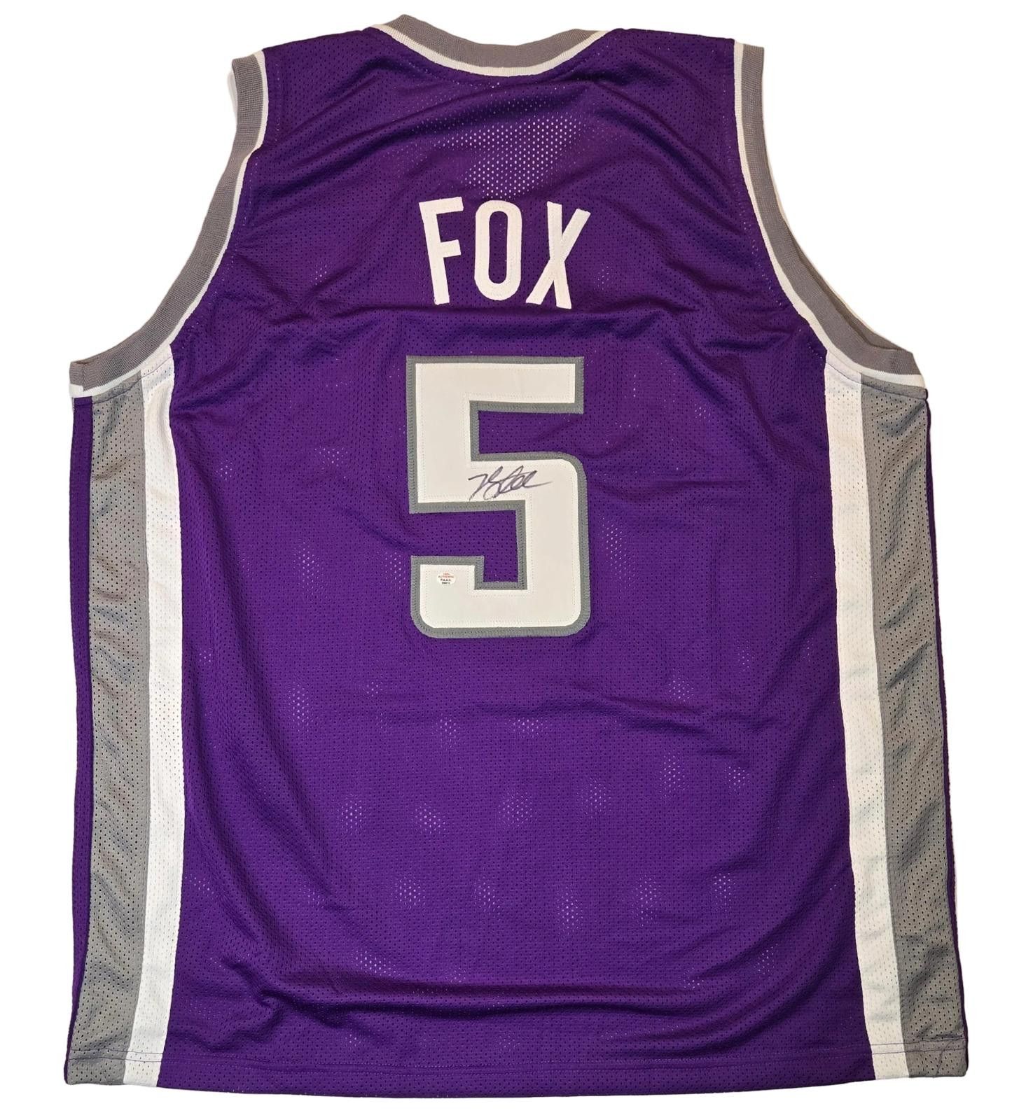Other De'Aaron Fox Sacramento Kings signed basketball jersey COA Size ONE SIZE - 2 Thumbnail