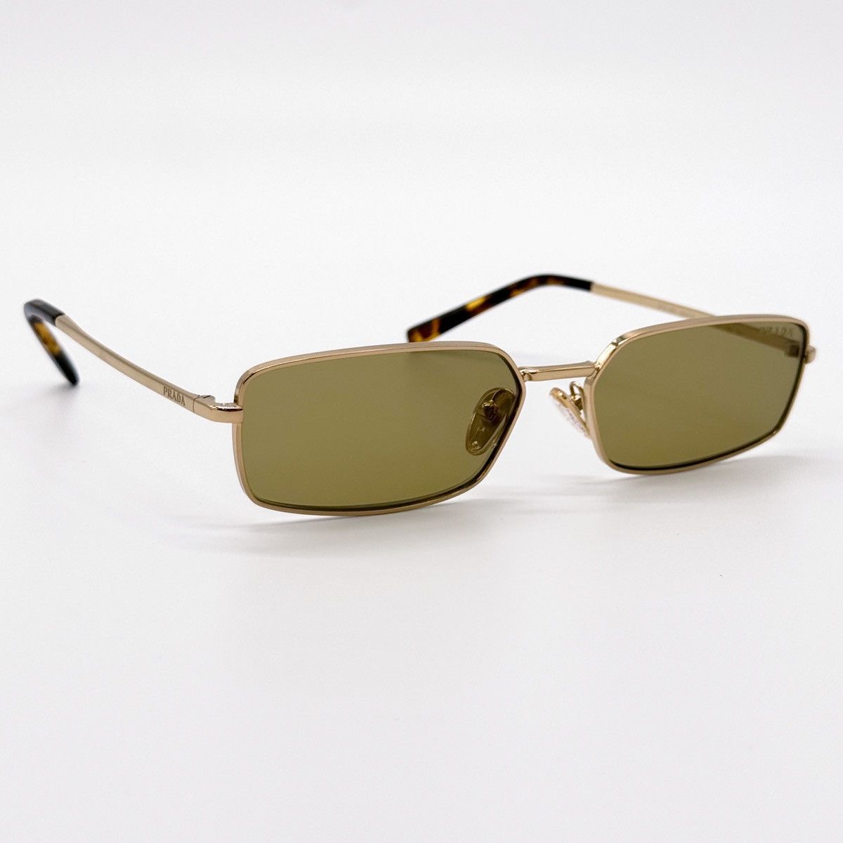 Prada NEW PRADA SPR A60 5AK70G GOLD GREEN PRA60S 5AK70G SUNGLASSES Size ONE SIZE - 5 Thumbnail