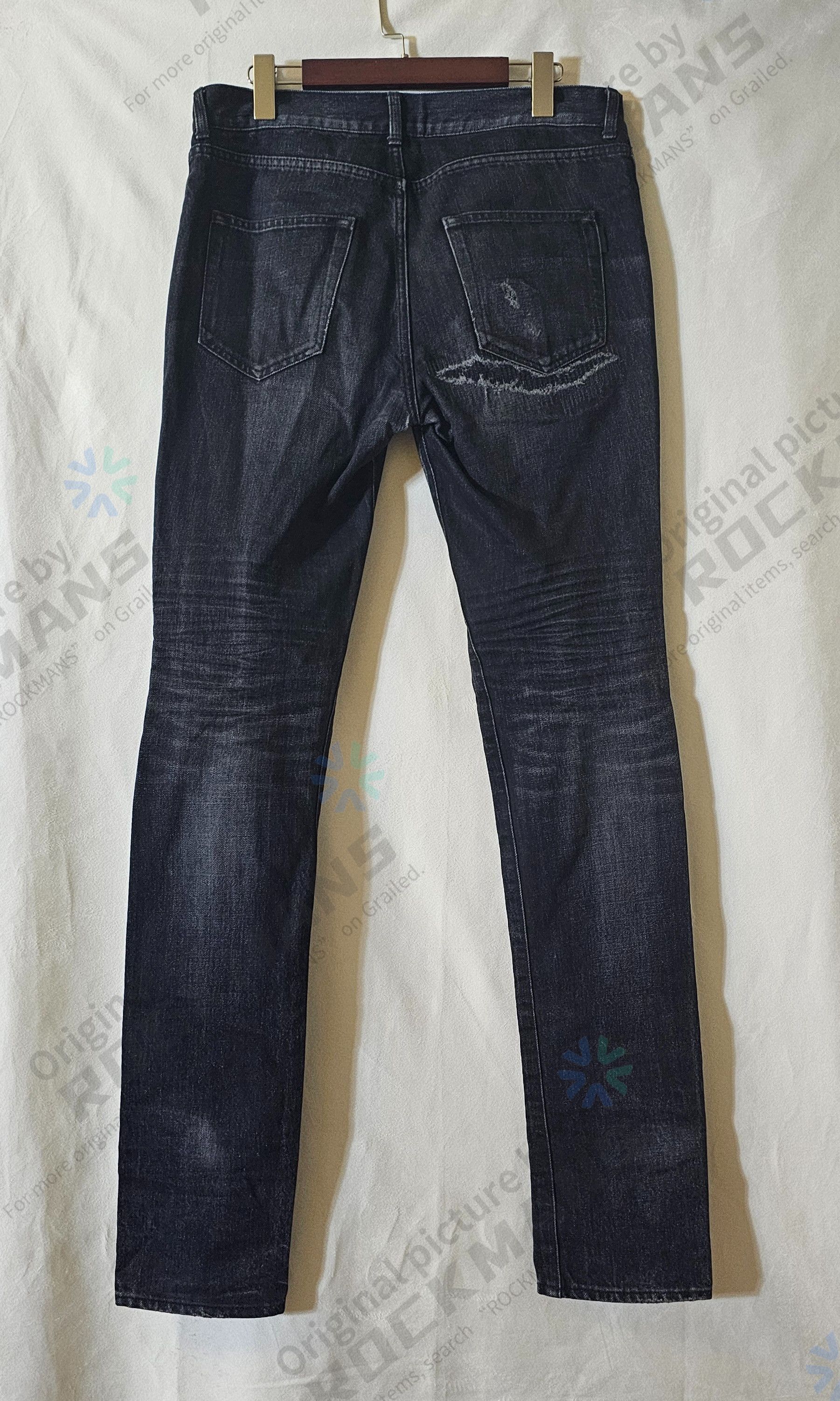 Saint Laurent Paris Saint Laurent Men's D02 Graphite Gray Jeans Size 30 Size US 30 / EU 46 - 4 Thumbnail