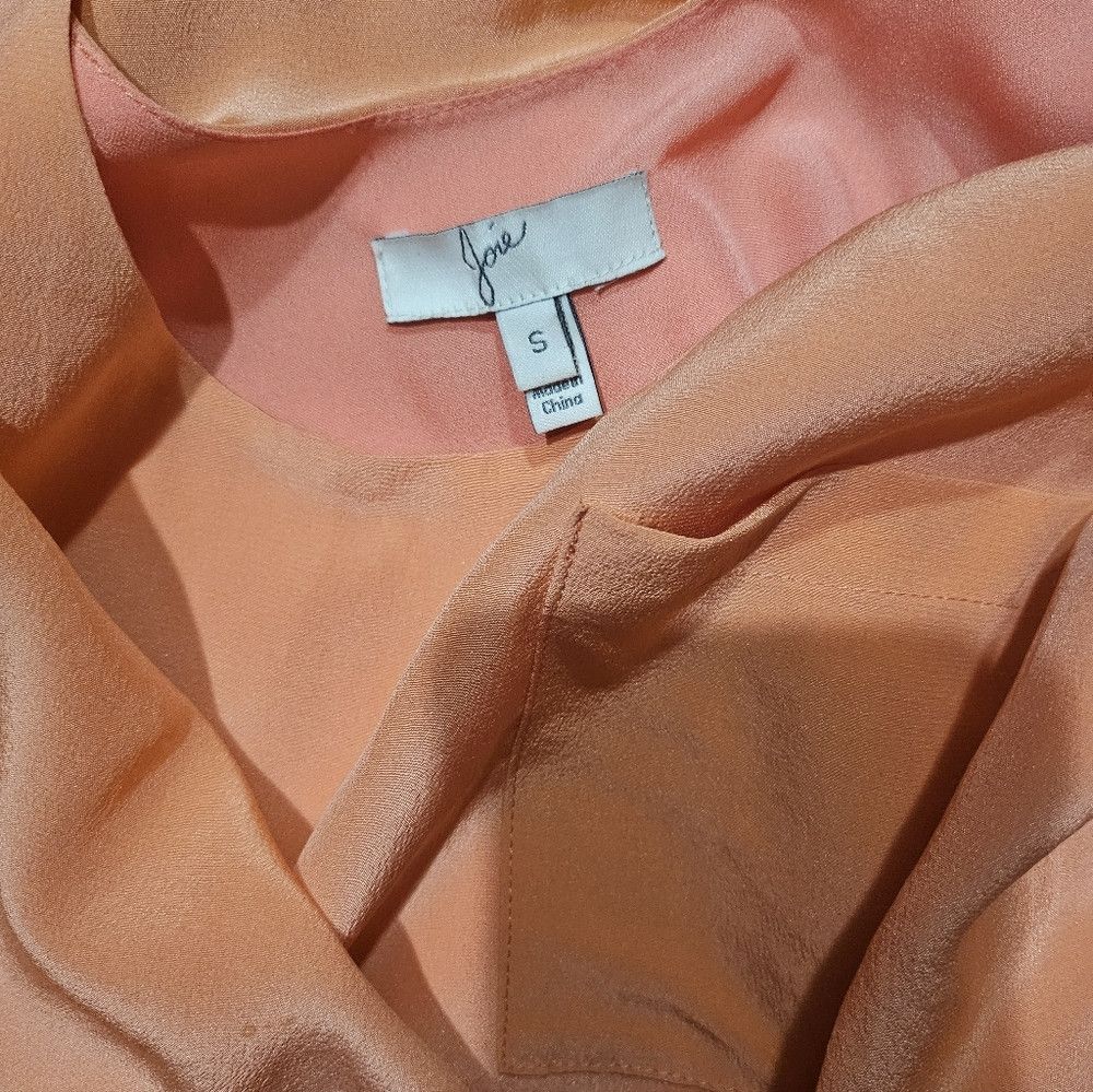 Joie Joie Coral Peach Sleeveless Tank Sheath Silk Dress Small Size S / US 4 / IT 40 - 7 Thumbnail