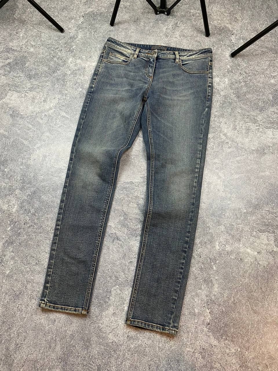 Eleventy ELEVENTY Platinum 5 pocket blue jeans with mends - Size 33 Size US 28 / EU 44 - 1 Thumbnail