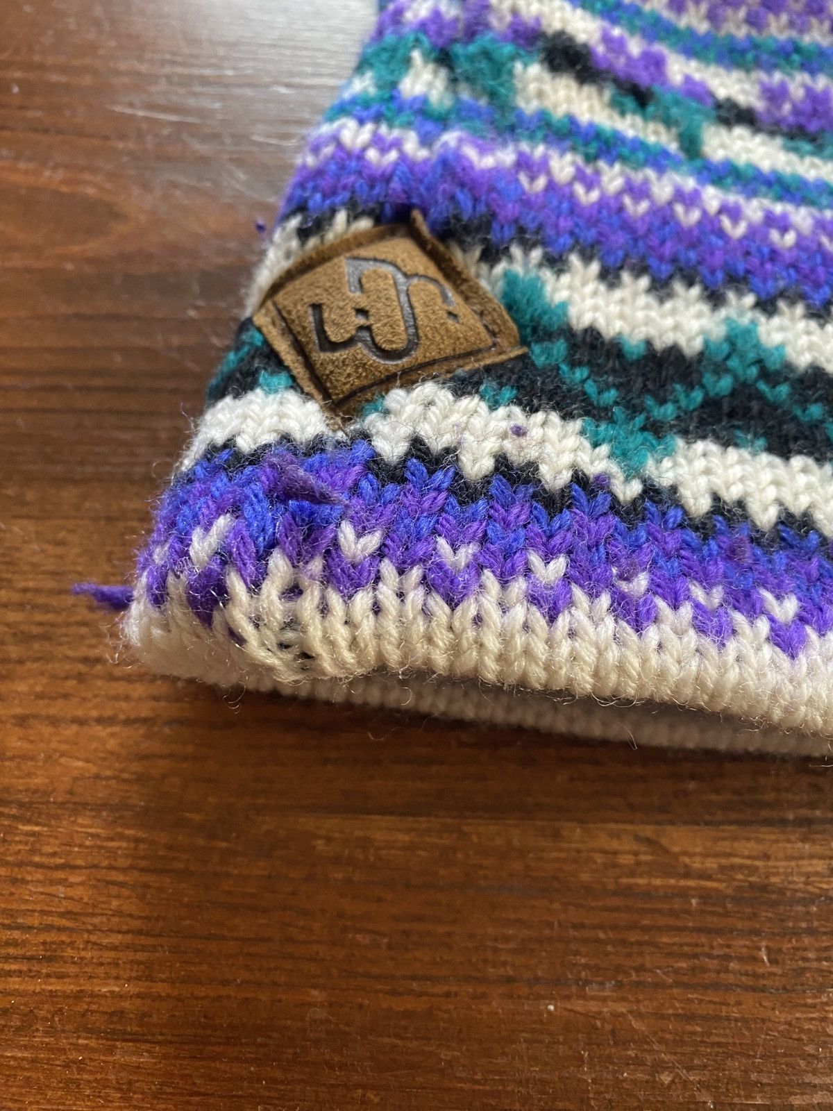 Vintage Vintage 80’s Merkley Headgear Wool Knit Striped Beanie Hat Size ONE SIZE - 3 Thumbnail