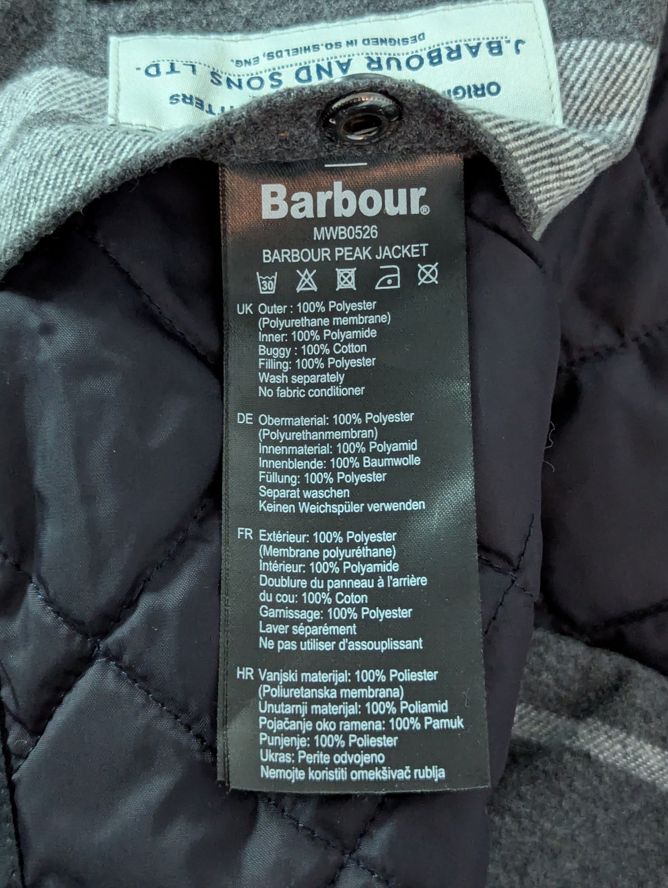Barbour Barbour Peak Jacket Waterproof And Breathable Size M Black Size US M / EU 48-50 / 2 - 13 Thumbnail