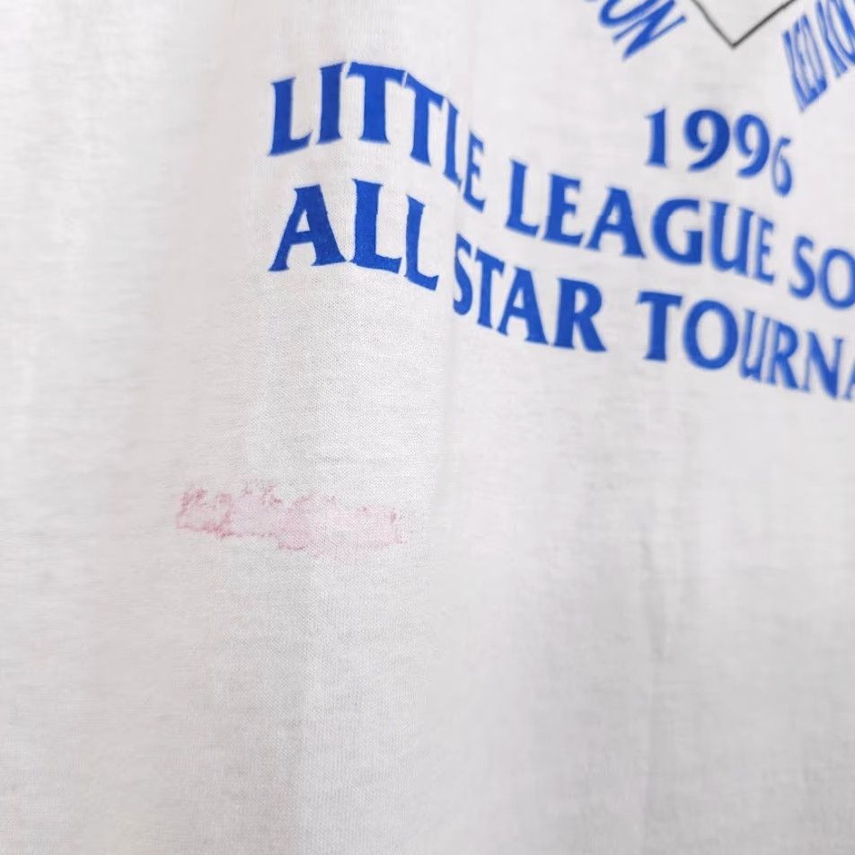 Jerzees VINTAGE Jerzees Softball T Shirt Mens Large White 90s Little League Las Vegas USA Size US L / EU 52-54 / 3 - 5 Thumbnail