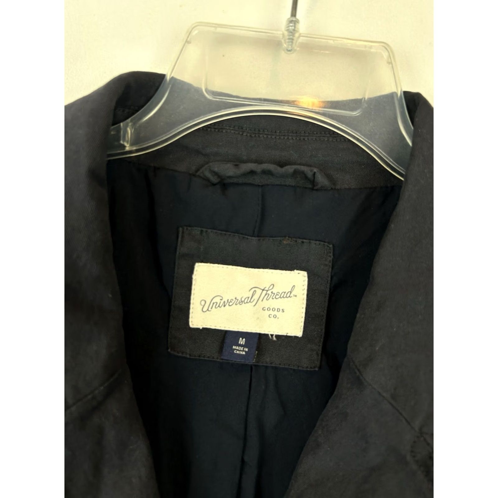 Vintage Universal Thread Trench Coat Womens M Navy Blue Jacket Duster Size M / US 6-8 / IT 42-44 - 3 Thumbnail