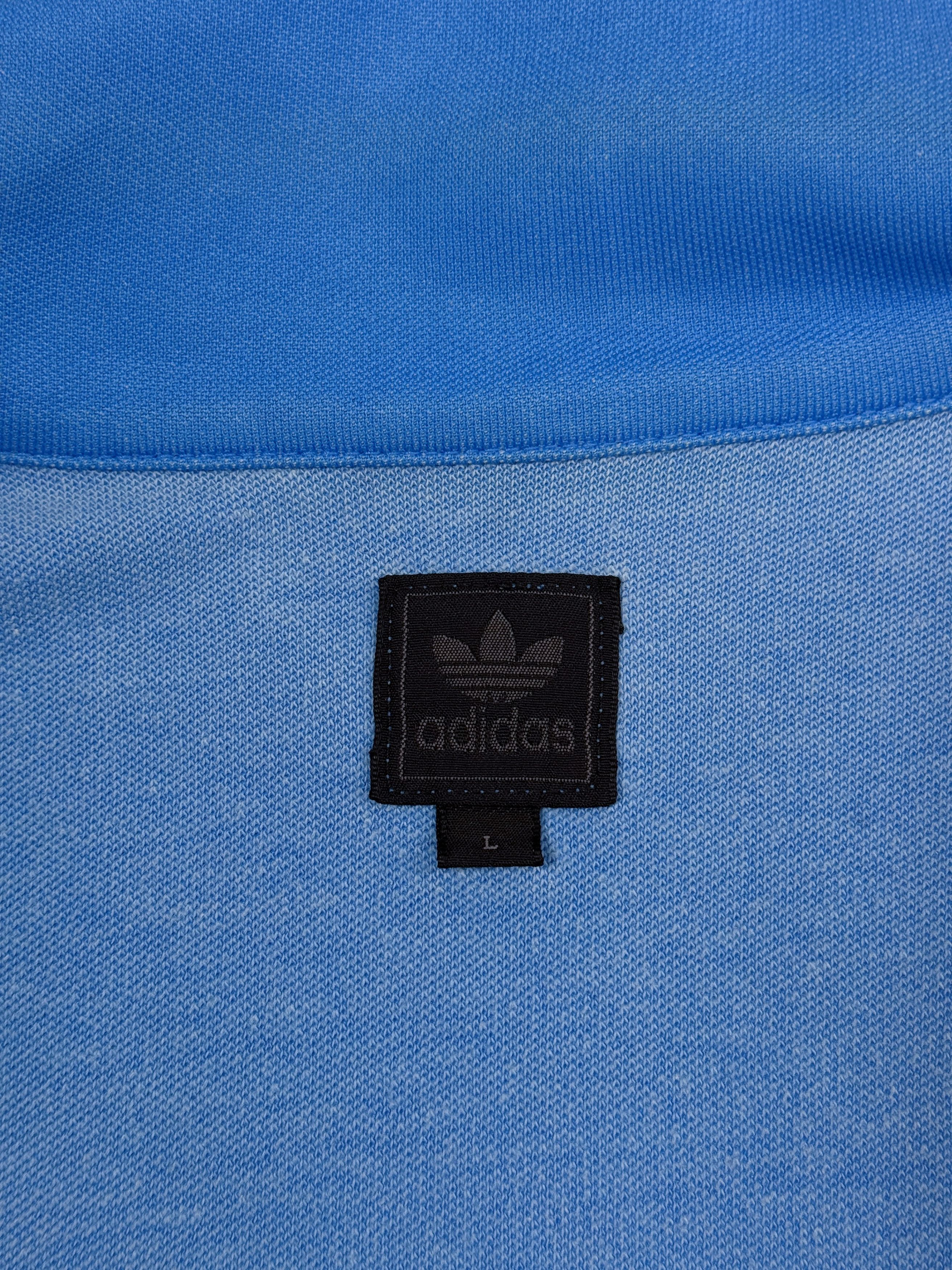Adidas × Vintage Y2K Adidas Track Jacket Blue & Black Stripes Size US M / EU 48-50 / 2 - 11 Thumbnail