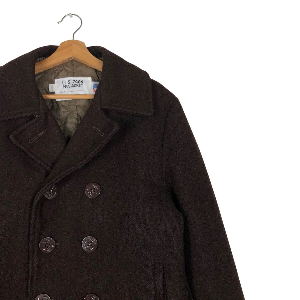 Schott Double Collar Wool Biker Jacket U.S. 740N Schott Pea Jacket Size US M / EU 48-50 / 2 - 6 Thumbnail
