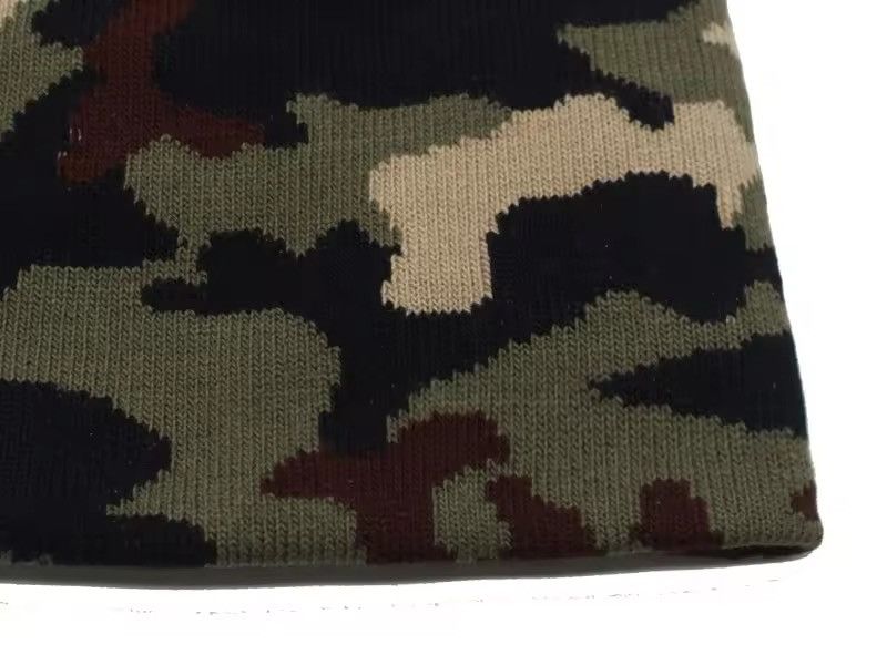Japanese Brand Camouflage Knitted Elastic Beanie Hat Size ONE SIZE - 5 Thumbnail