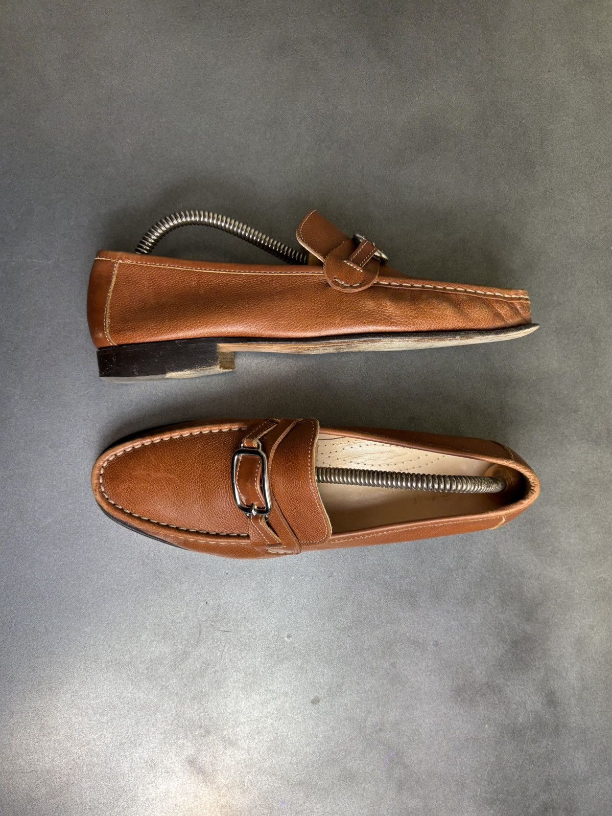 Cole Haan × Leather × Vintage Vintage Horsebit Loafers Brown Leather Penny Loafer Slip On Size US 8 / IT 38 - 15 Thumbnail