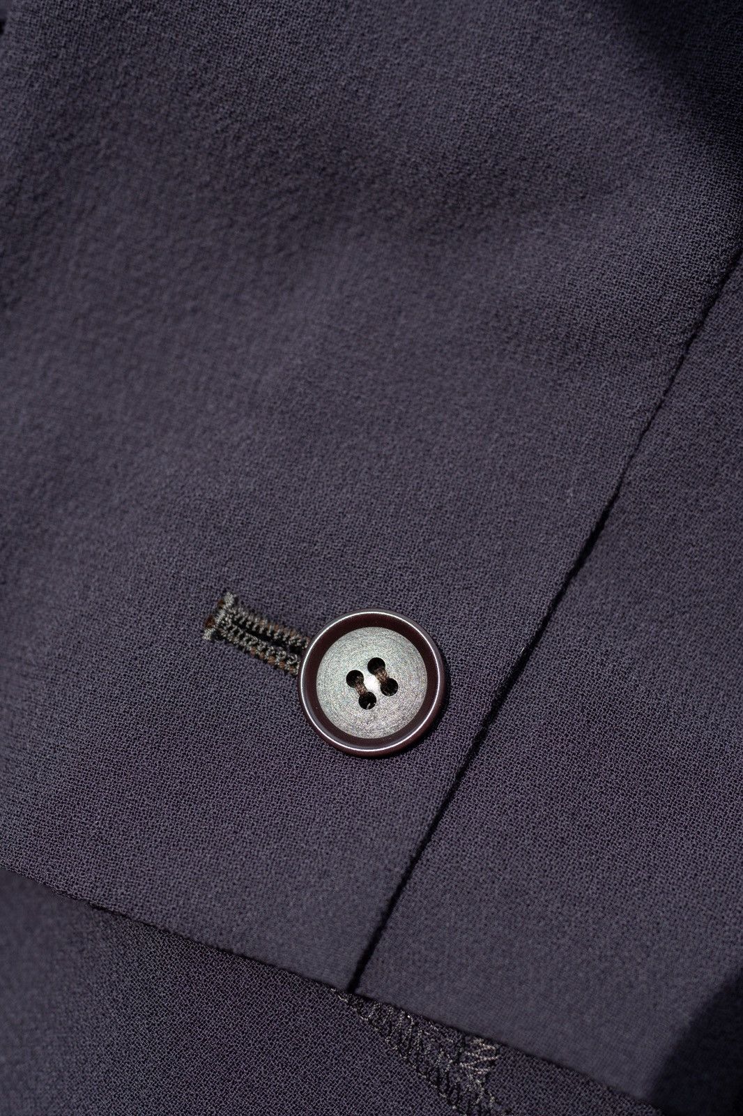 Romeo Gigli Romeo Gigli 1990s Aubergine Wool Cropped A-Line Jacket Size S / US 4 / IT 40 - 9 Thumbnail